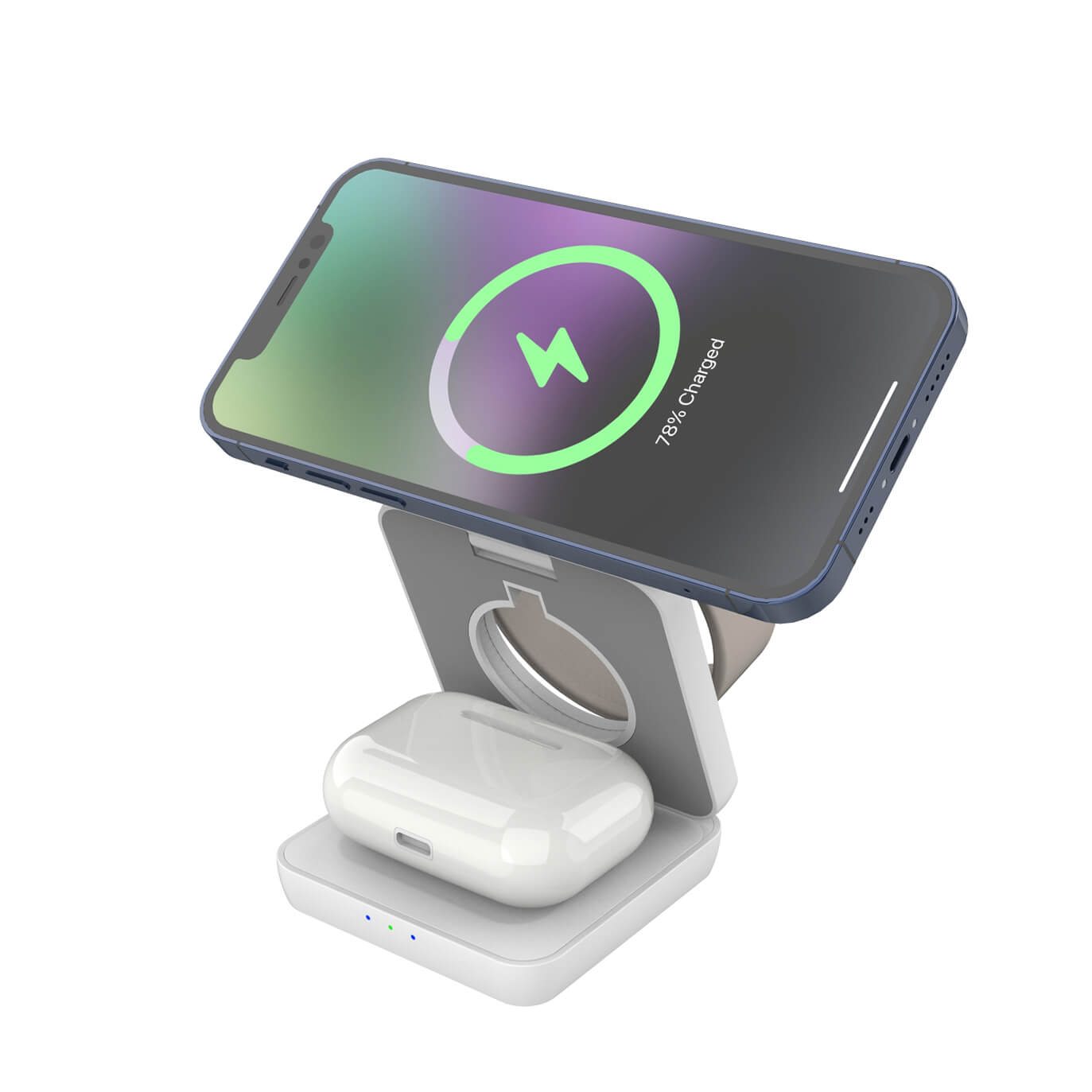 Magnetische kabellose 3-in-1-Ladestation