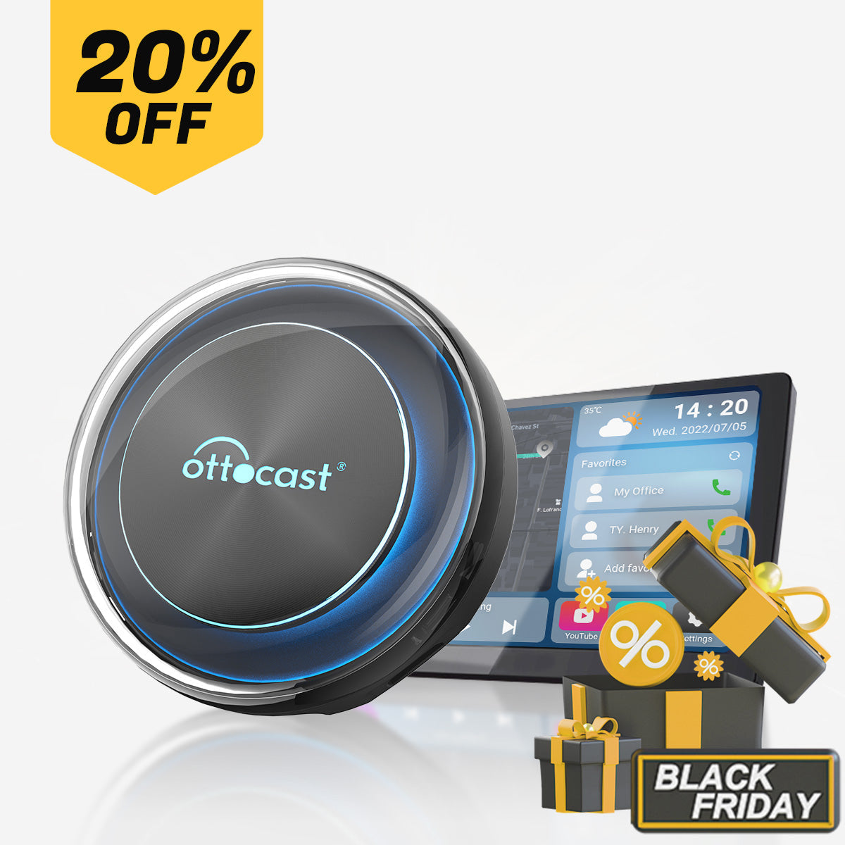 PICASOU 2 CarPlay AI Box - Ottocast