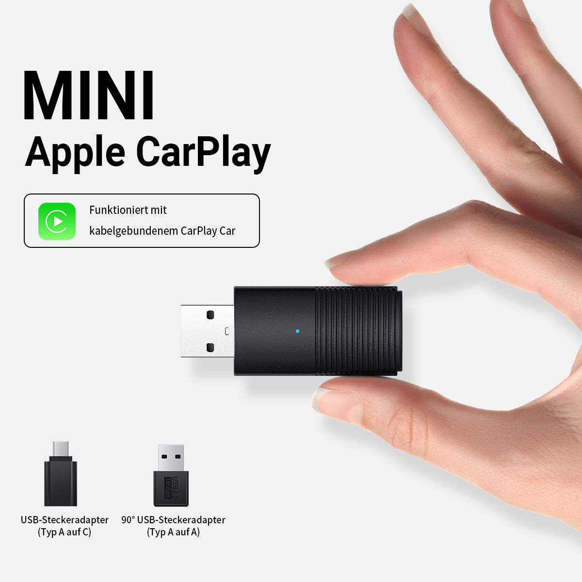 Mini Wireless CarPlay/Android Auto Adapter - Main Image