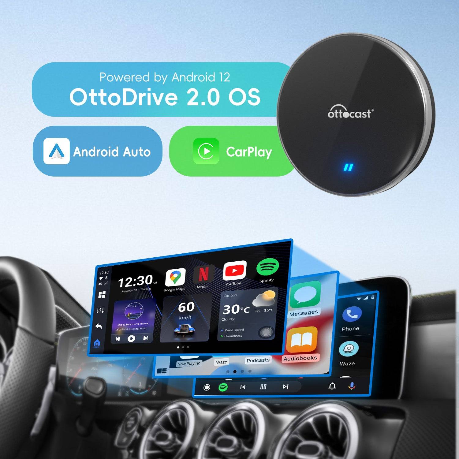 OttoAibox P3 Lite CarPlay AI Box - Ottocast Germany