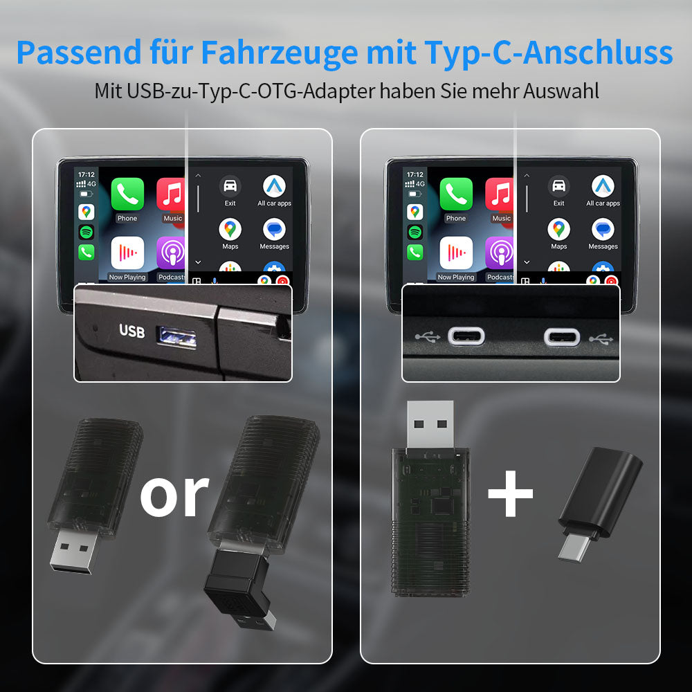 🆕Ottocast® 2in1 Wireless CarPlay Und Android Auto Adapter - Ottocast Germany