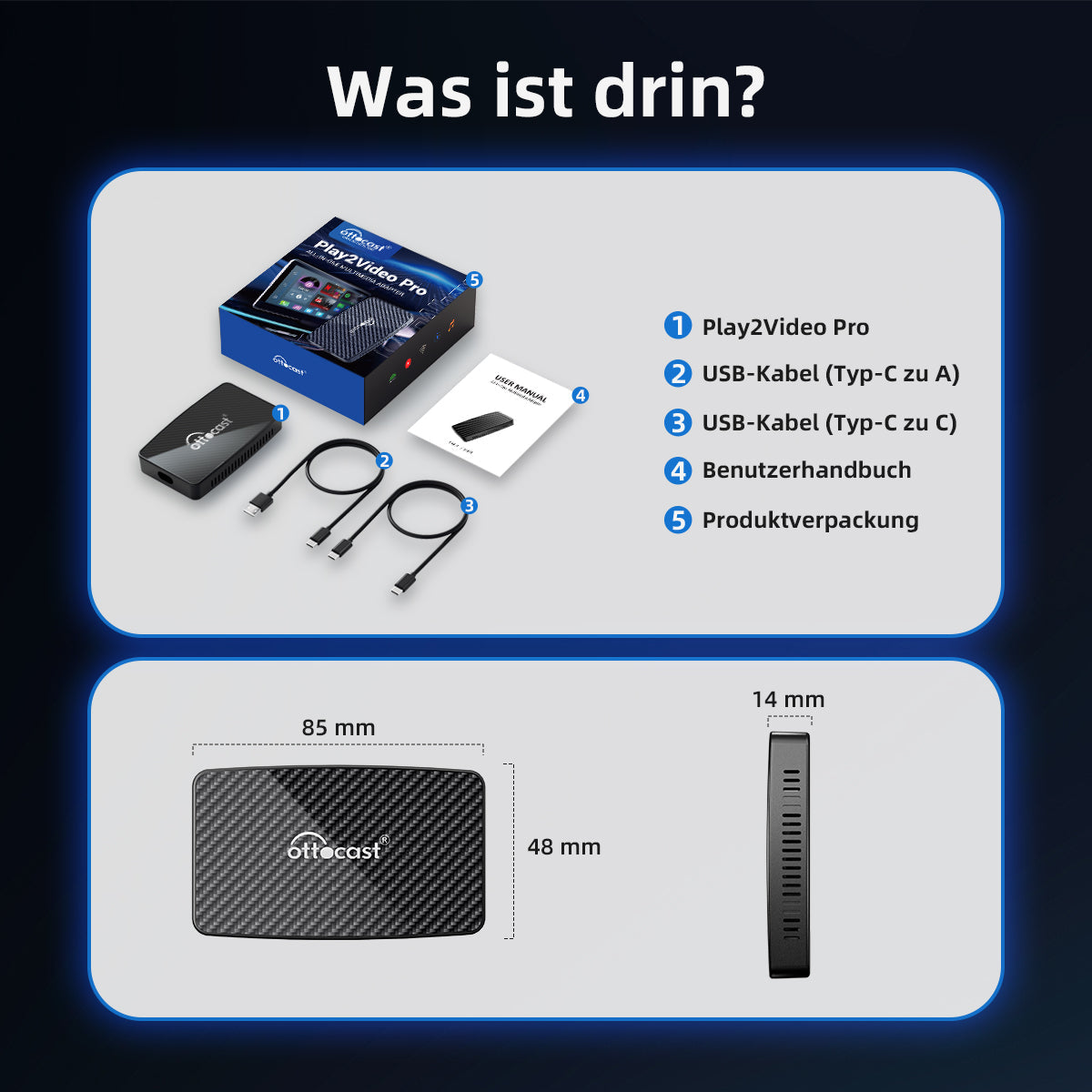 OTTOCAST ™ Play2Video Pro - Ottocast Germany