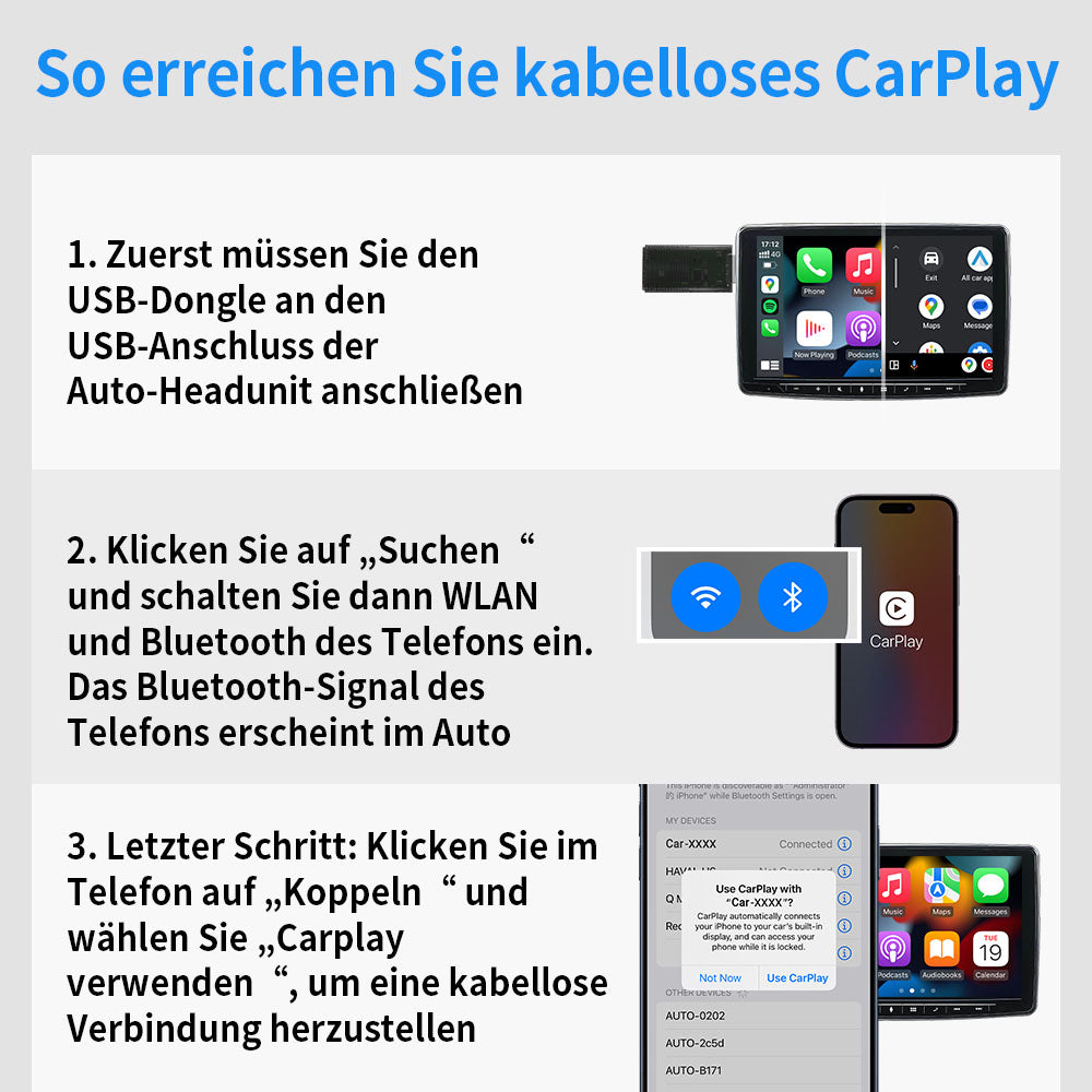 🆕Ottocast® 2in1 Wireless CarPlay Und Android Auto Adapter - Ottocast Germany