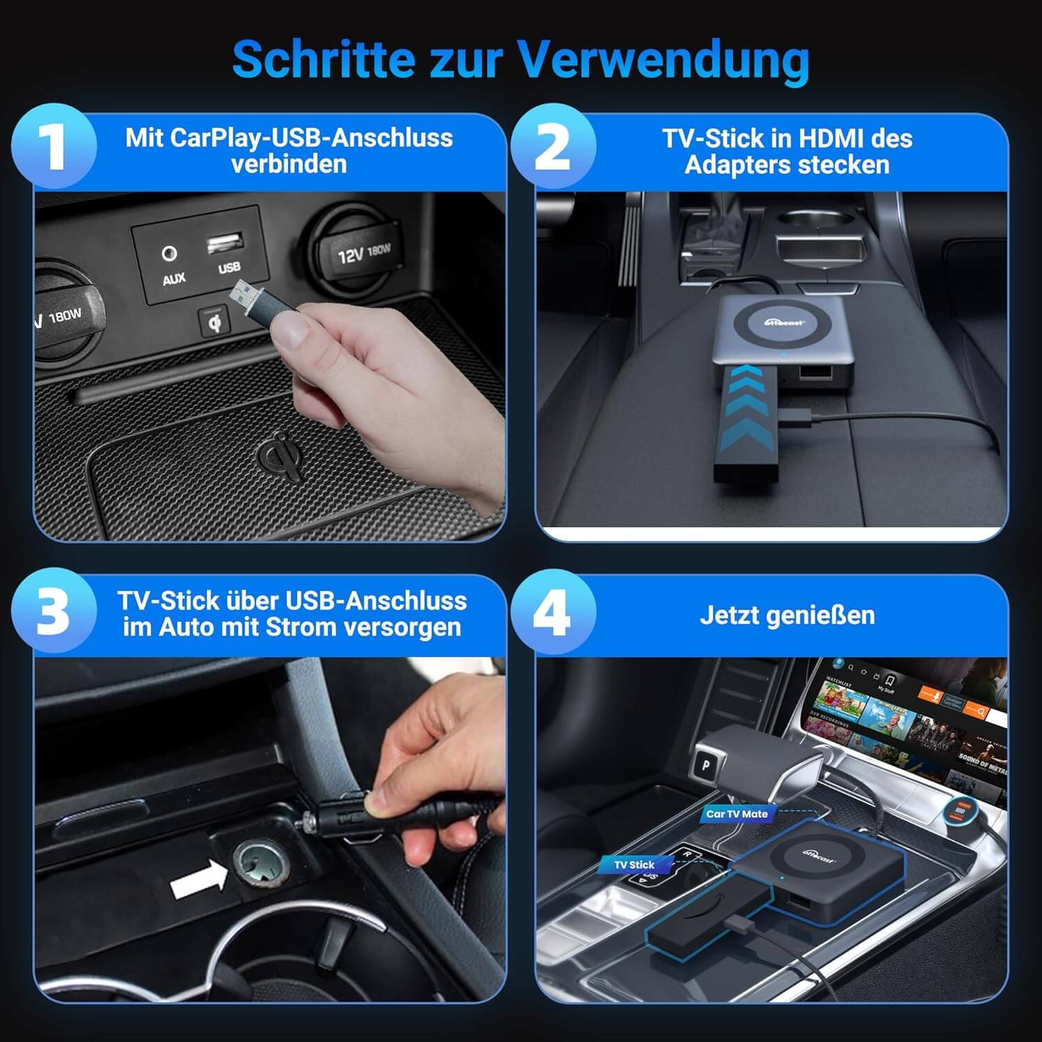 ⏳ 12-Stunden-Blitzangebot! Nicht verpassen! 💥Car TV Mate Pro - Ottocast Germany
