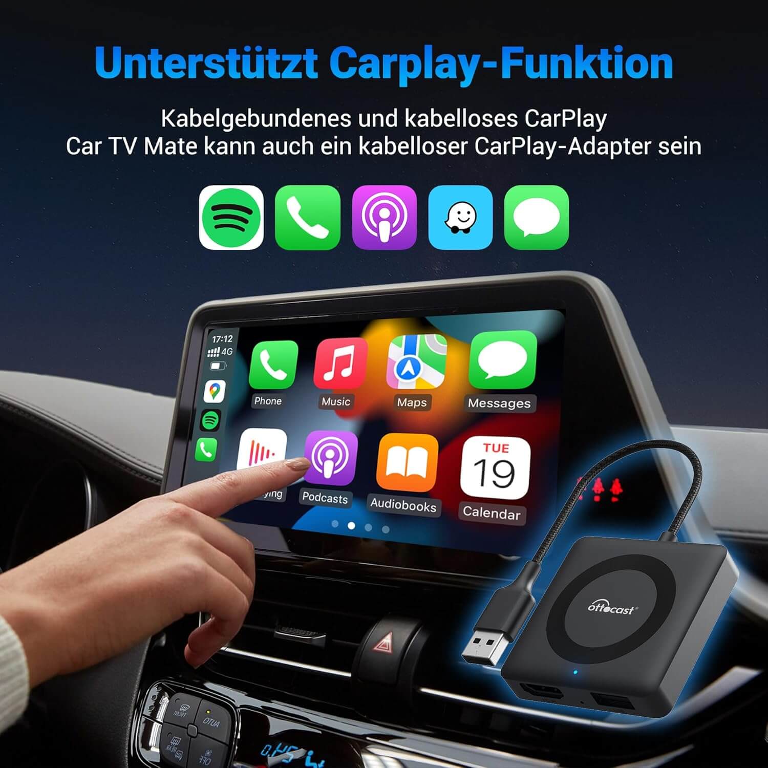 ⏳ 12-Stunden-Blitzangebot! Nicht verpassen! 💥Car TV Mate Pro - Ottocast Germany