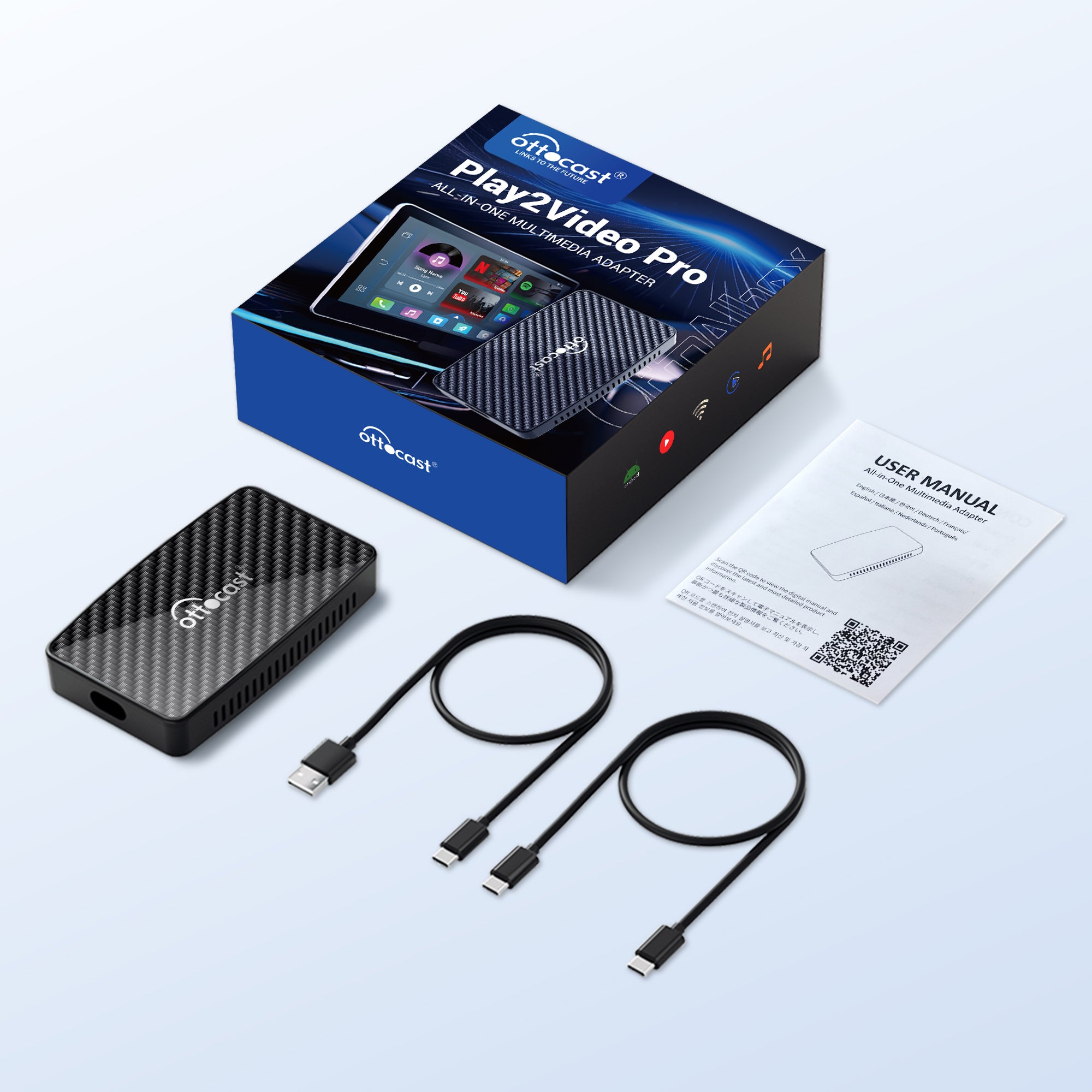 Ottocast® Wireless CarPlay/Android Auto All-in-One-Adapter - Ottocast Germany