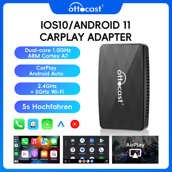 Ottoadapter MX Kabelloser CarPlay/ Android Auto 3-in-1 Adapter