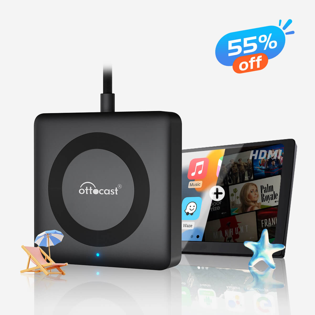 ⏳ Jubiläumsaktion – Spare jetzt! Nur für kurze Zeit! 💥 Ottocast® Car TV Mate Max
