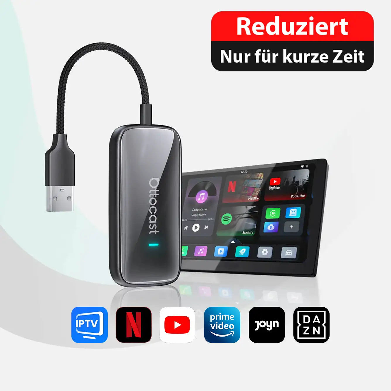 Ottocast® Play2Video Ultra All-in-1 Adapter with App Hub Ottocast® Play2Video Ultra All-in-1 Adapter with App Hub
