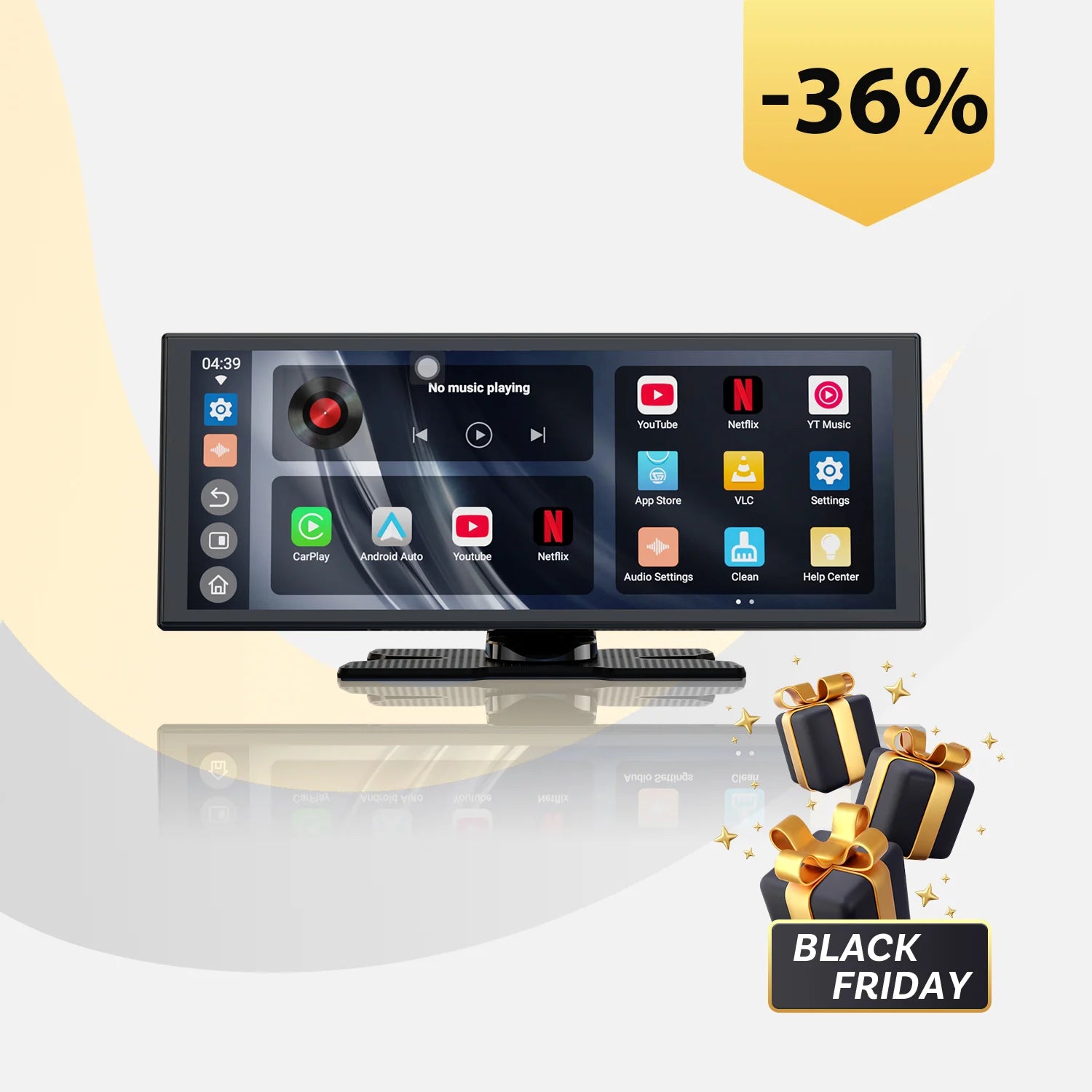 Ottocast® ScreenFlow Wireless CarPlay & Android Auto Display