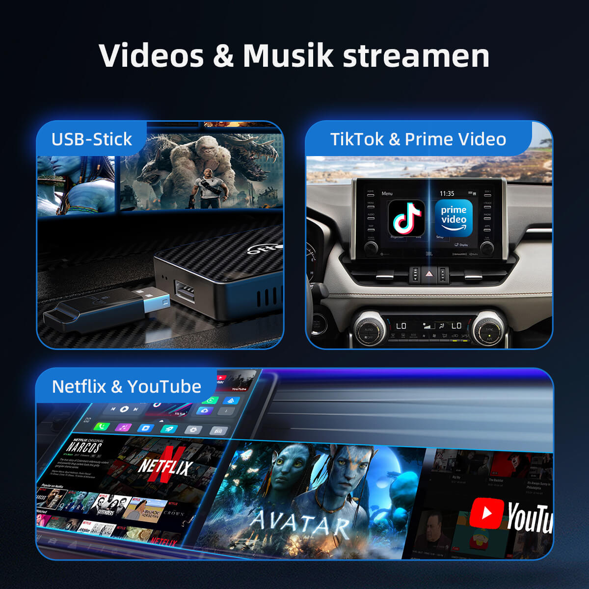 Ottocast-Play2Video-Pro-Adapter-3-in-1-mit-YouTube-und-Netflix-Android-Auto-1
