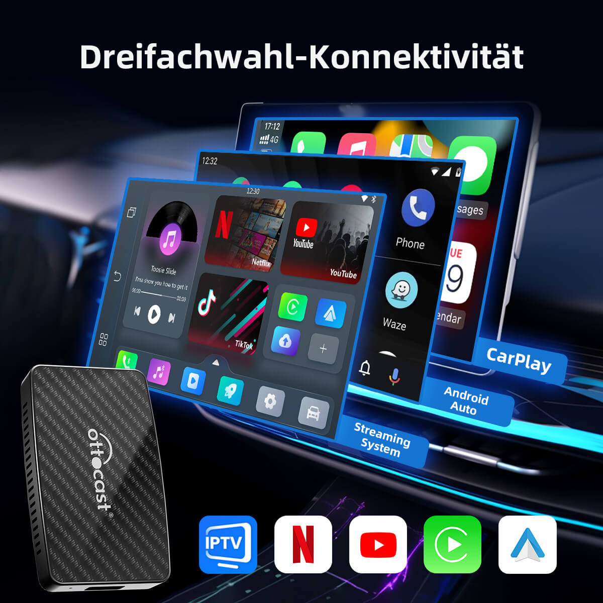Ottocast-Play2Video-Pro-Adapter-3-in-1-mit-YouTube-und-Netflix-Android-Auto-2