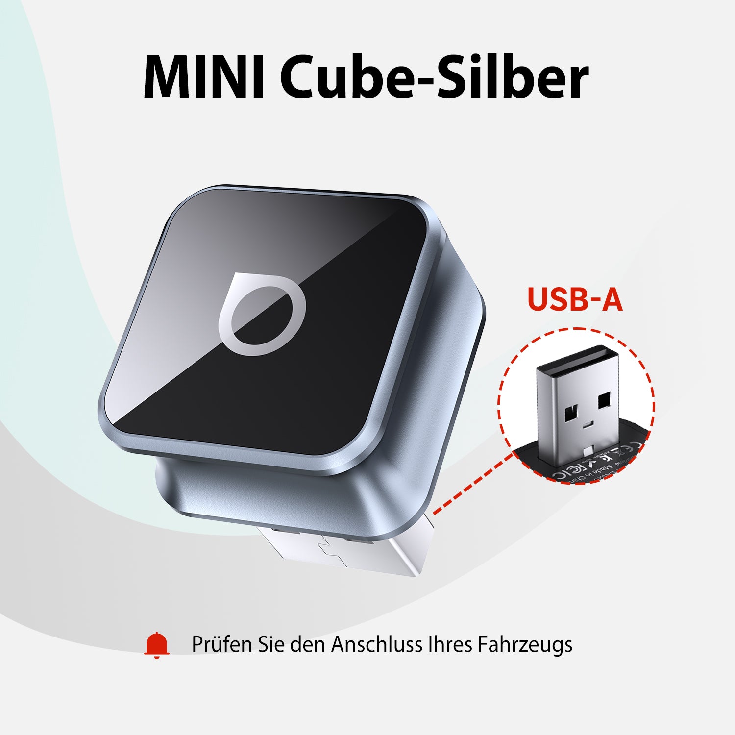 Ottocast® Mini Cube 3.0 Wireless CarPlay und Android Auto Adapter