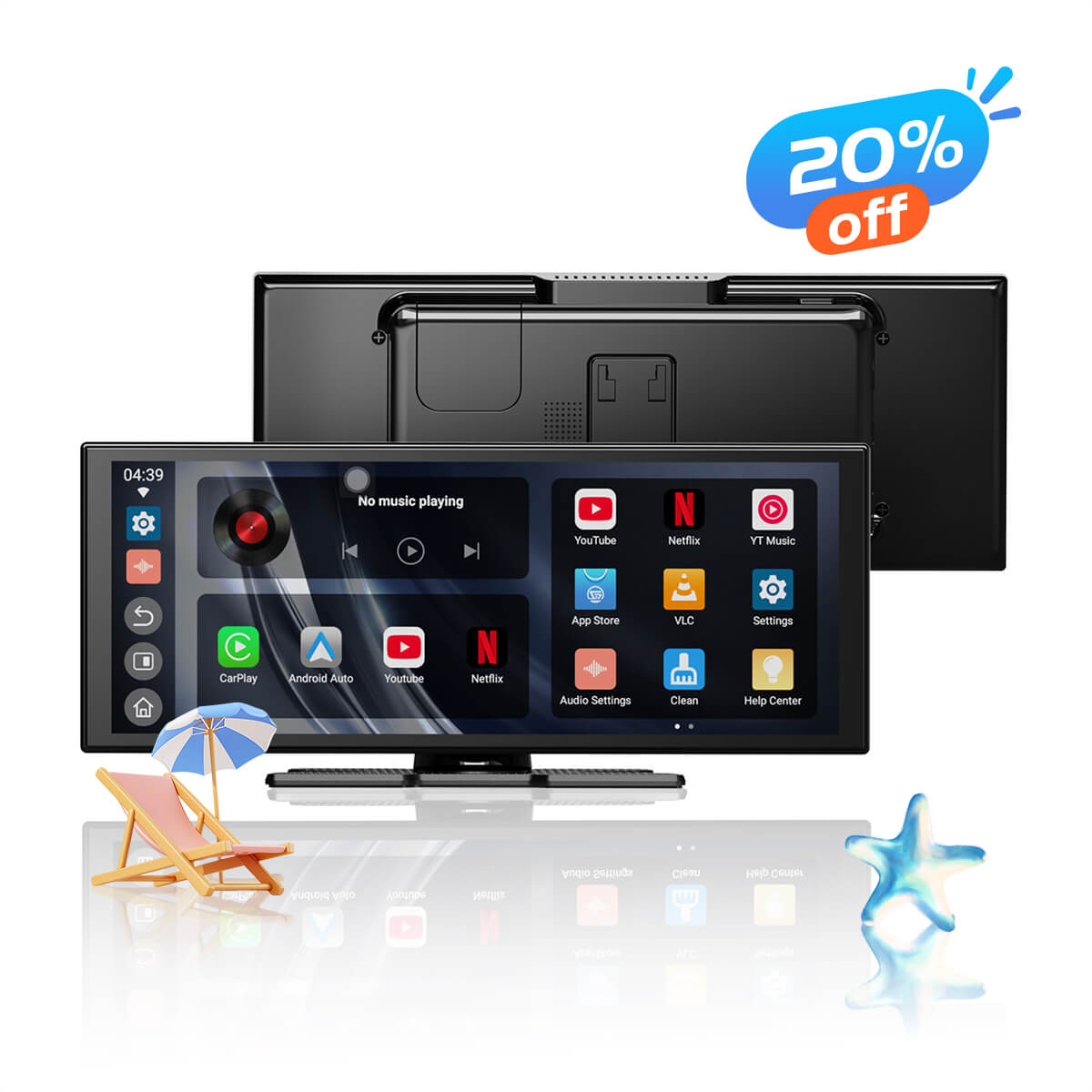 ⏳ 12-Stunden-Blitzangebot! Nicht verpassen! 💥Ottocast® Screen Flow Wireless CarPlay & Android Auto