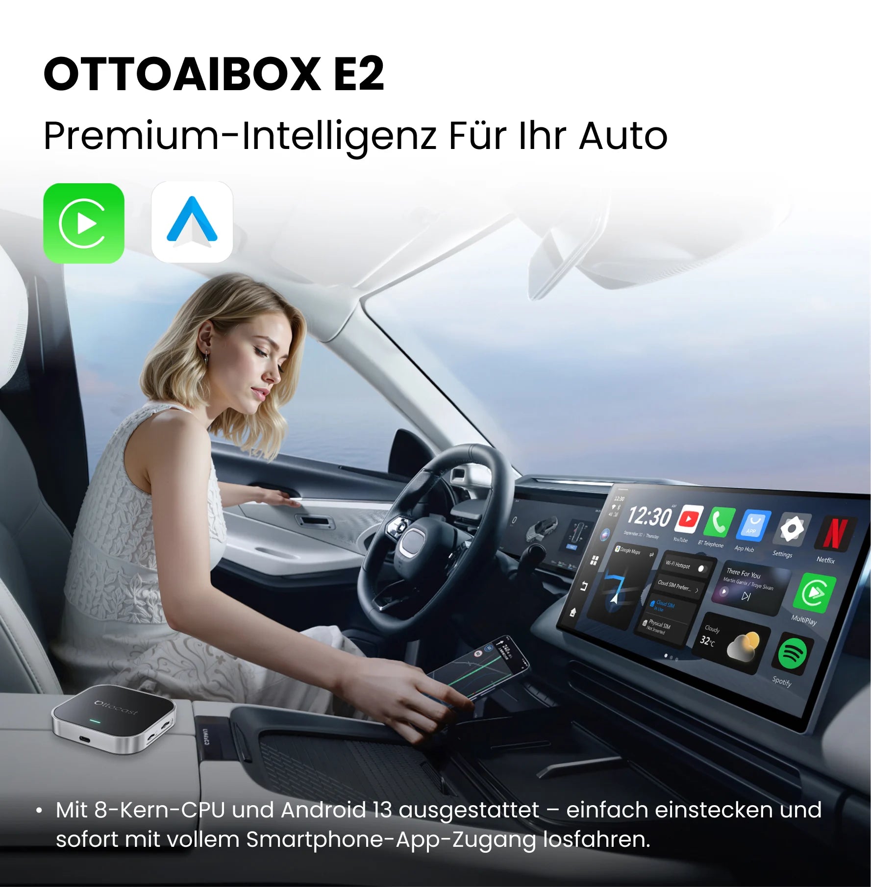 Boîtier IA CarPlay OttoAibox® E2