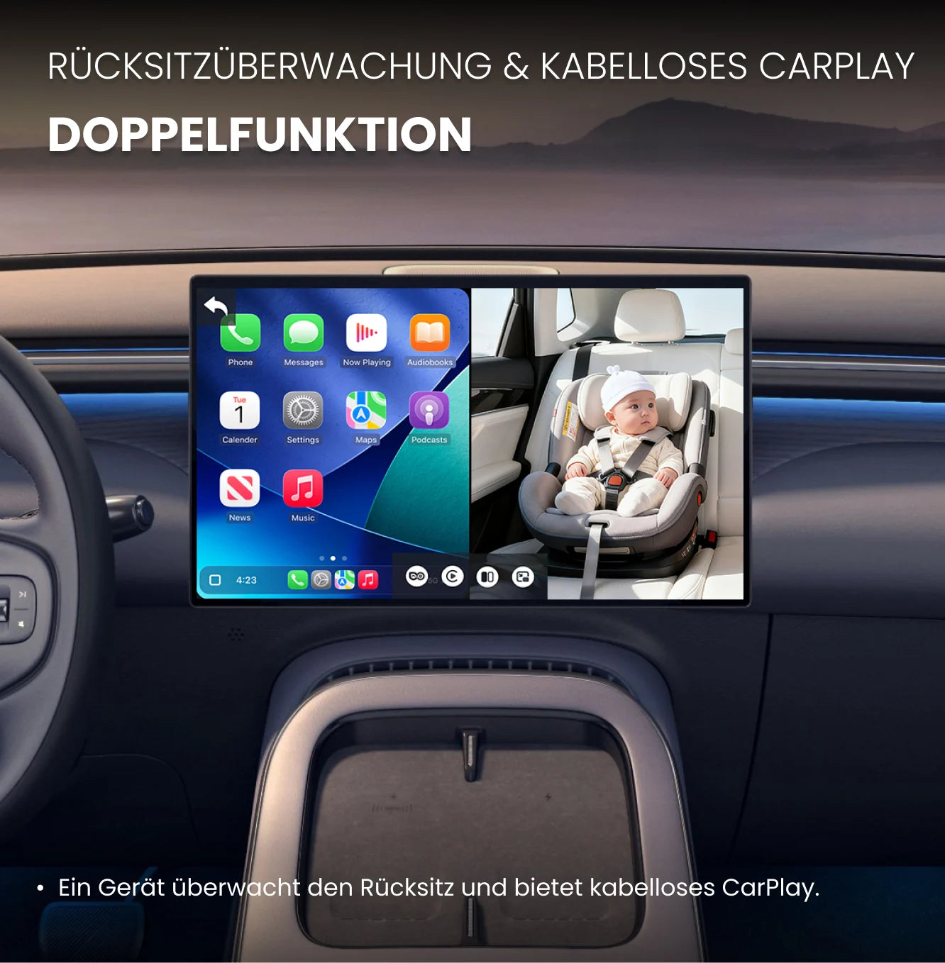 OTTOCAST® Cabin Care Owl Monitoring Wireless CarPlay Adapter