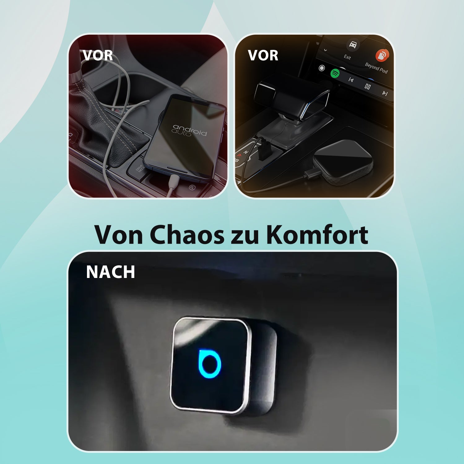 ⏳ 12-Stunden-Blitzangebot! Nicht verpassen! 💥Ottocast Mini Cube 3.0 Ultra Wireless CarPlay Und Android Auto Adapter