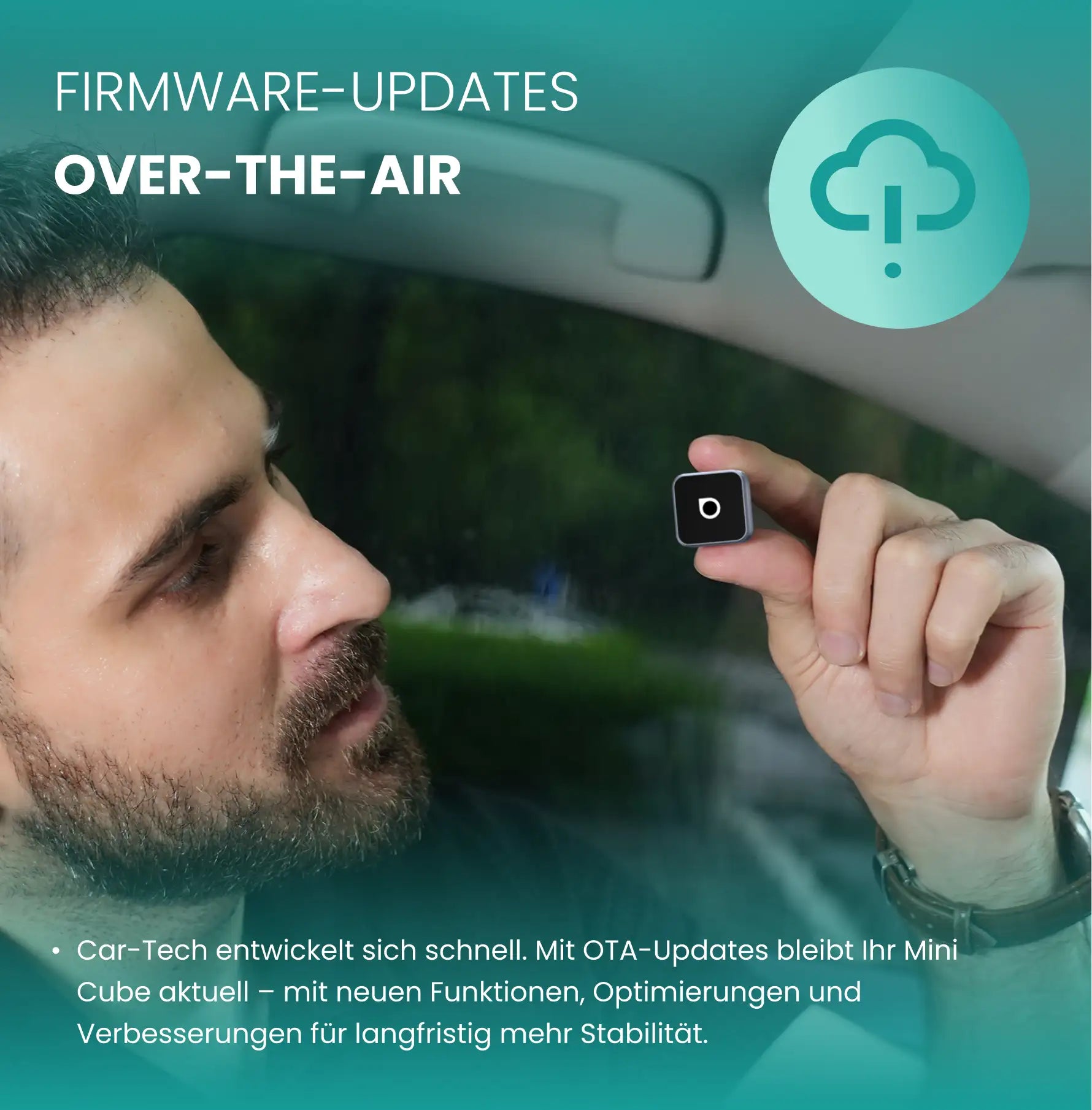 Ottocast® Mini Cube 3.0 Adapter – Cosmic Orange Sonderedition