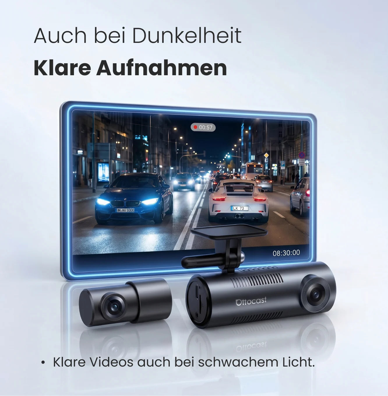 OttoSafe Cam 2-in-1 Dash Cam & Wireless CarPlay Adapter