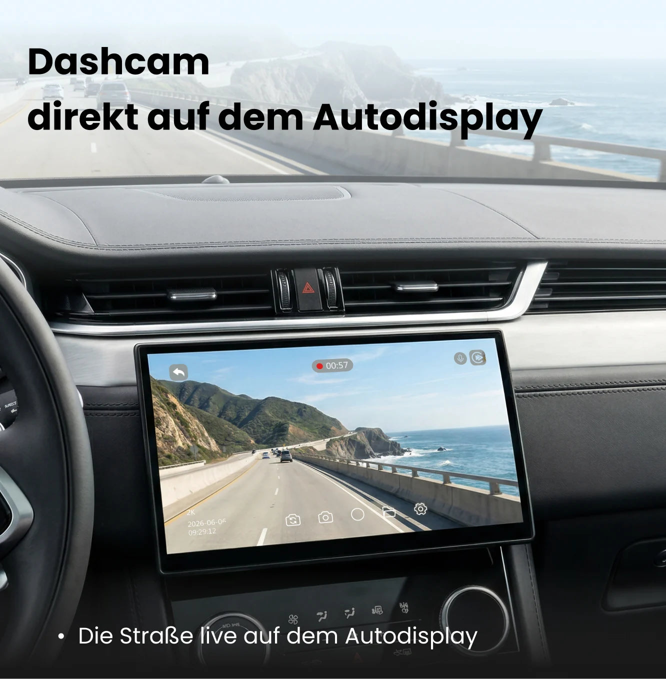 OttoSafe Cam 2-in-1 Dash Cam & Wireless CarPlay Adapter
