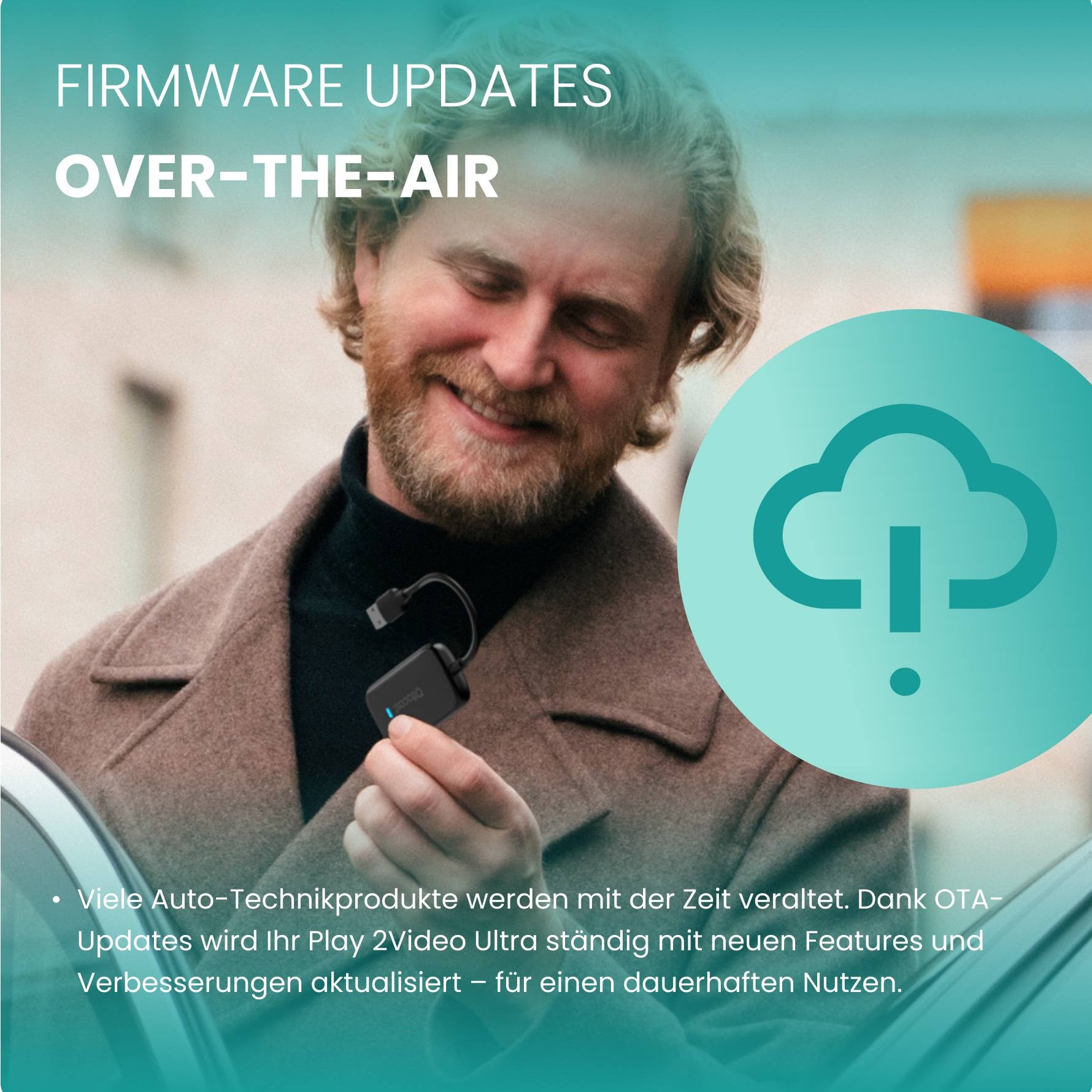 Ottocast® Play2Video Ultra All in 1 Adapter mit App Hub