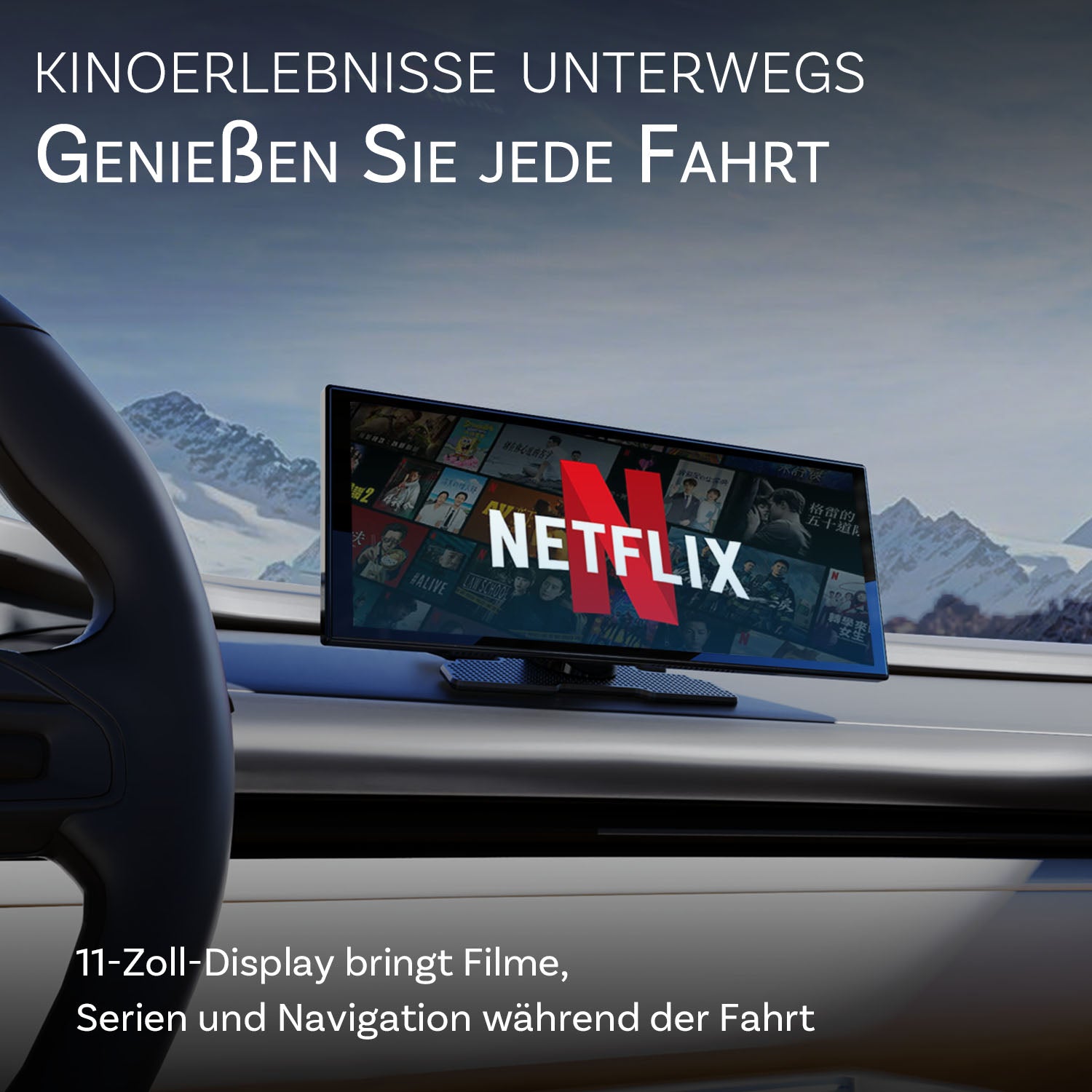 Tragbarer Auto-Bildschirm ScreenFlow