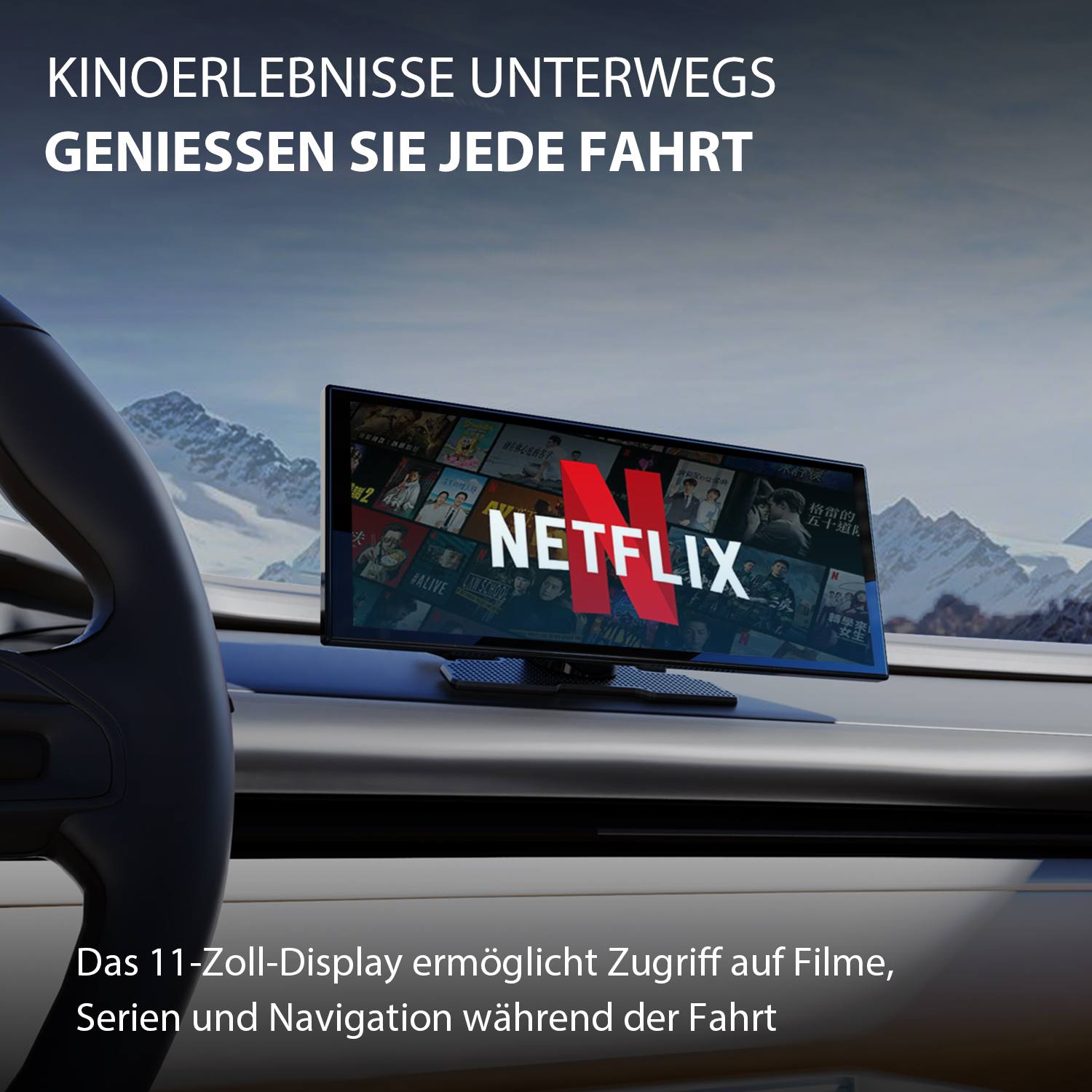 Tragbarer Auto-Bildschirm ScreenFlow