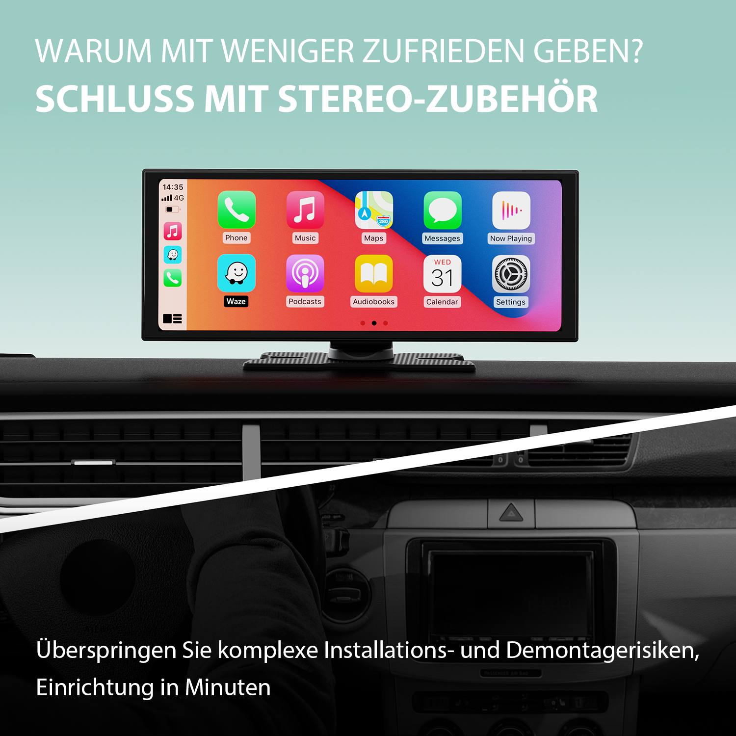 Tragbarer Auto-Bildschirm ScreenFlow