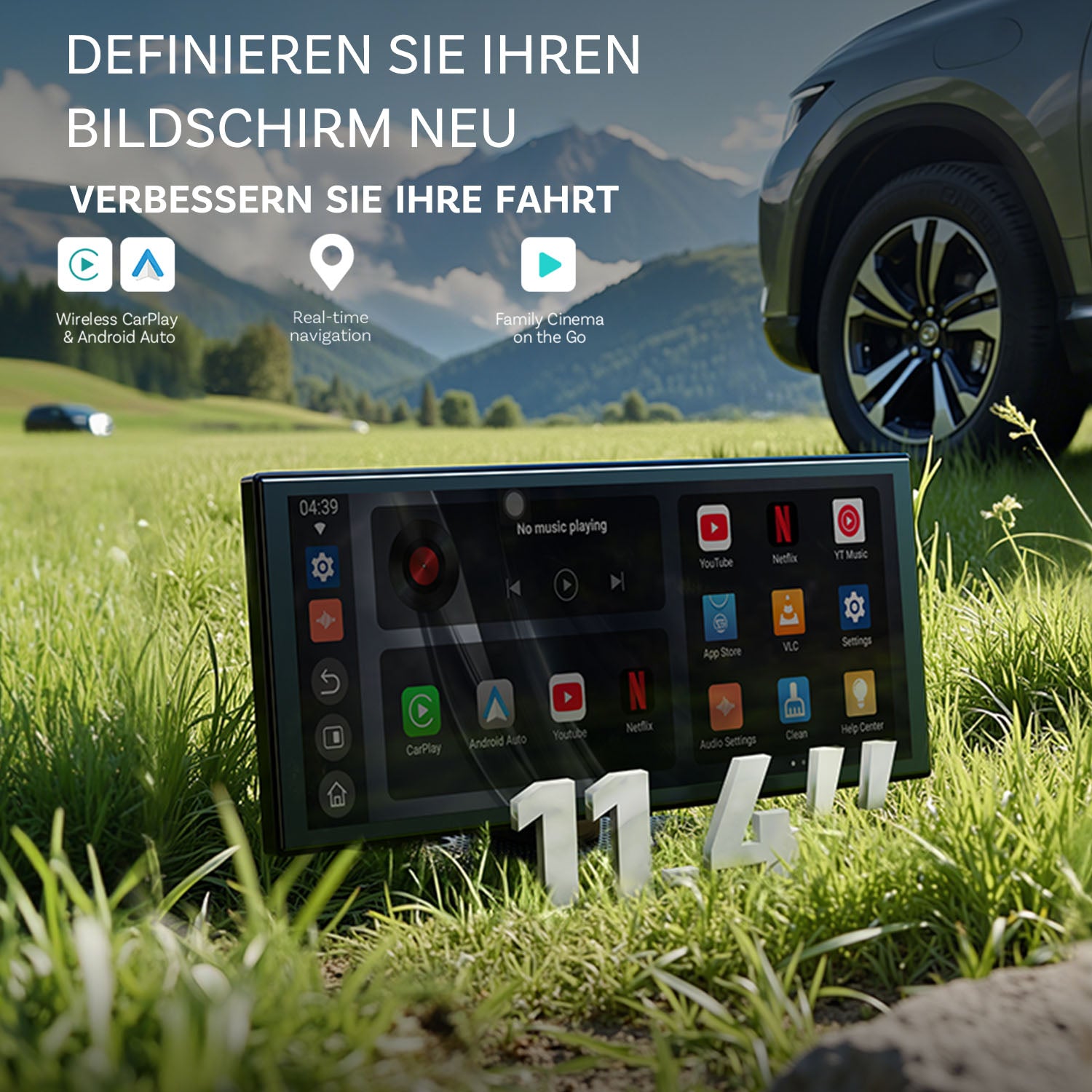 Tragbarer Auto-Bildschirm ScreenFlow