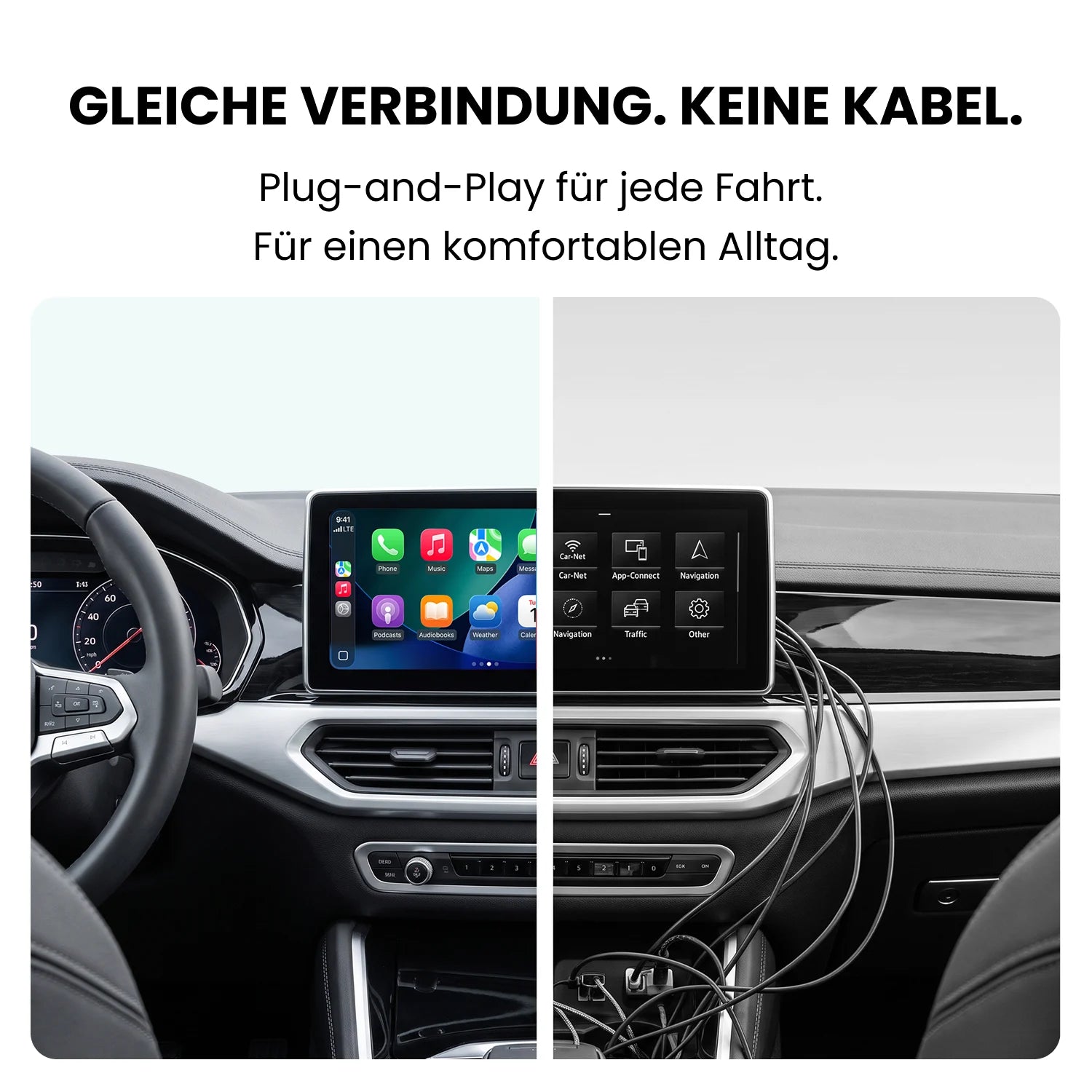Ottocast® U2Air Edge Wireless CarPlay und Android Auto Adapter