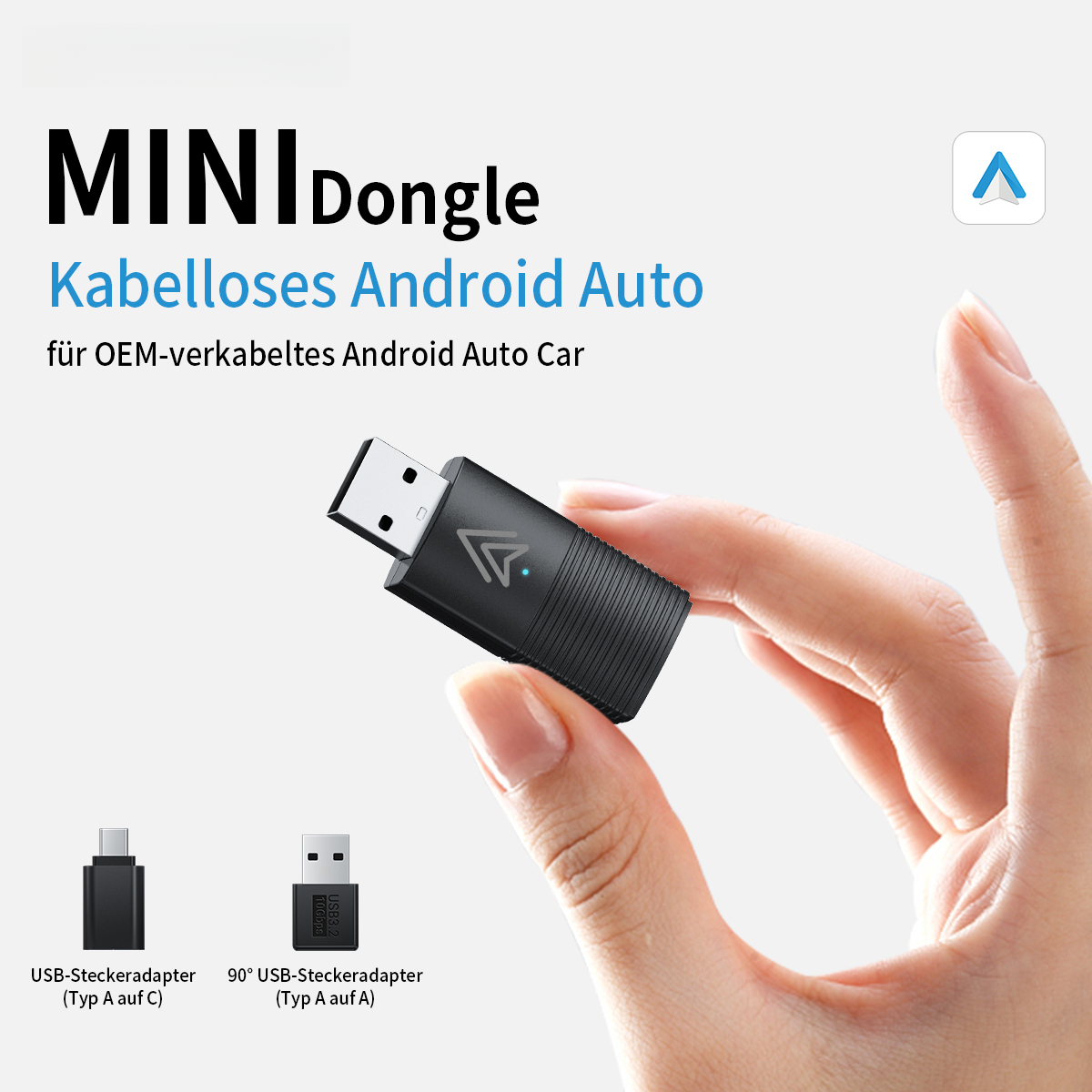 Mini bezdrátový adaptér CarPlay/Android Auto