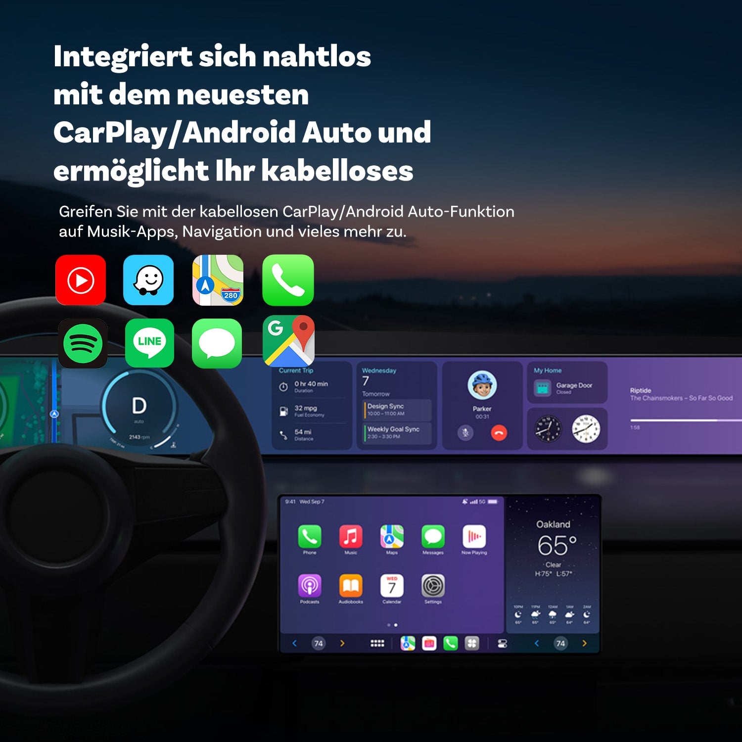 Ottocast®2025 Mini Wireless CarPlay/Android Auto Adapter - Ottocast Germany