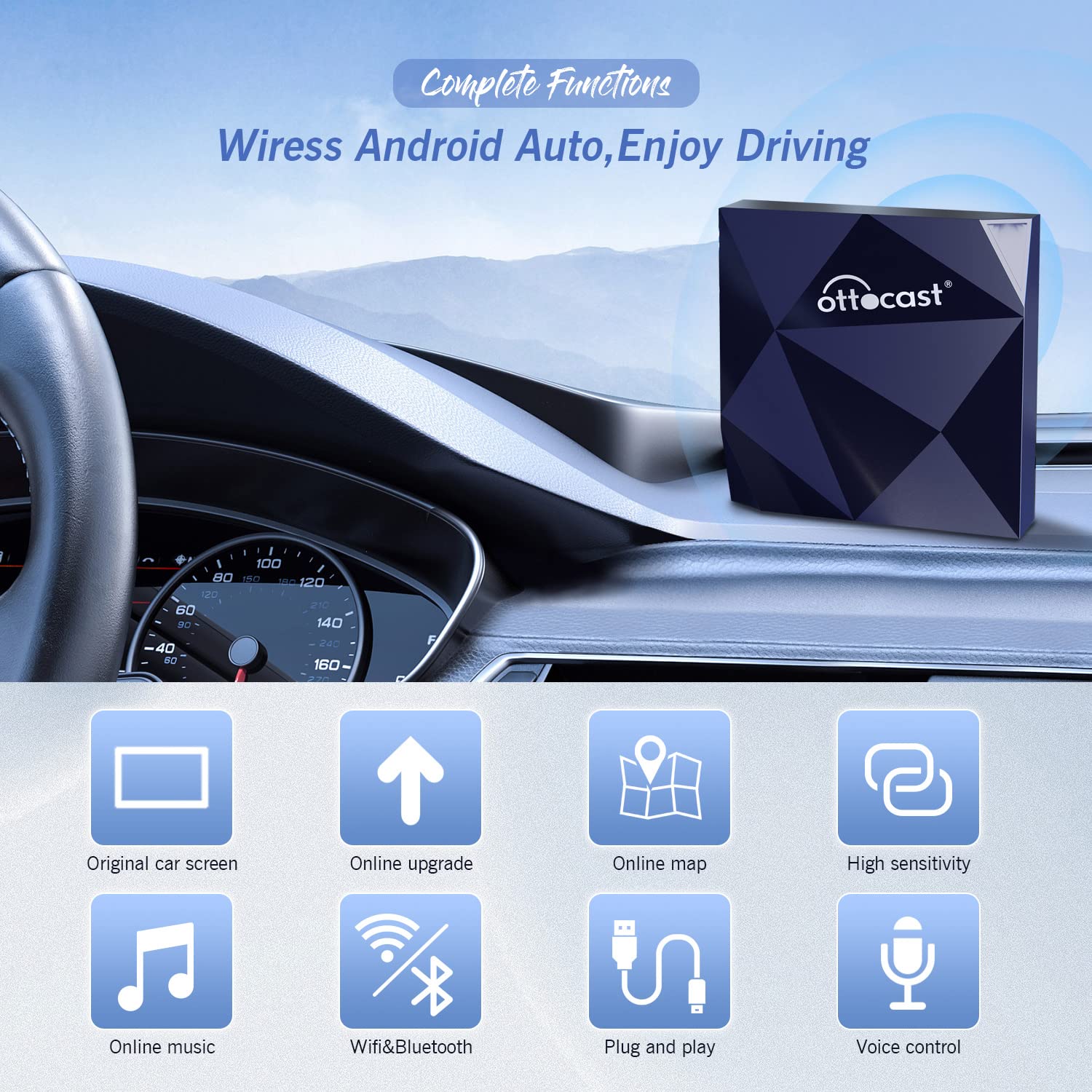 A2Air Wireless Android Car Adapter for Android