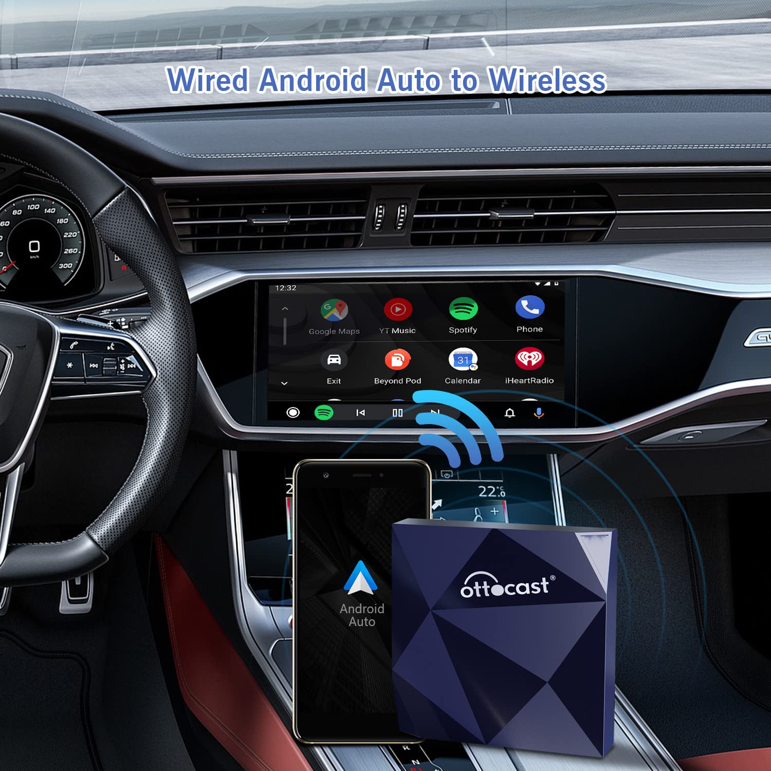 A2Air Wireless Android Car Adapter for Android