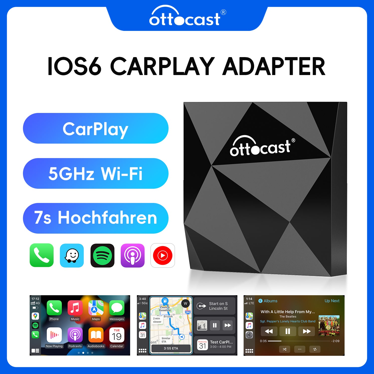 U2-AIR Wireless Carplay Adapter for iPhone