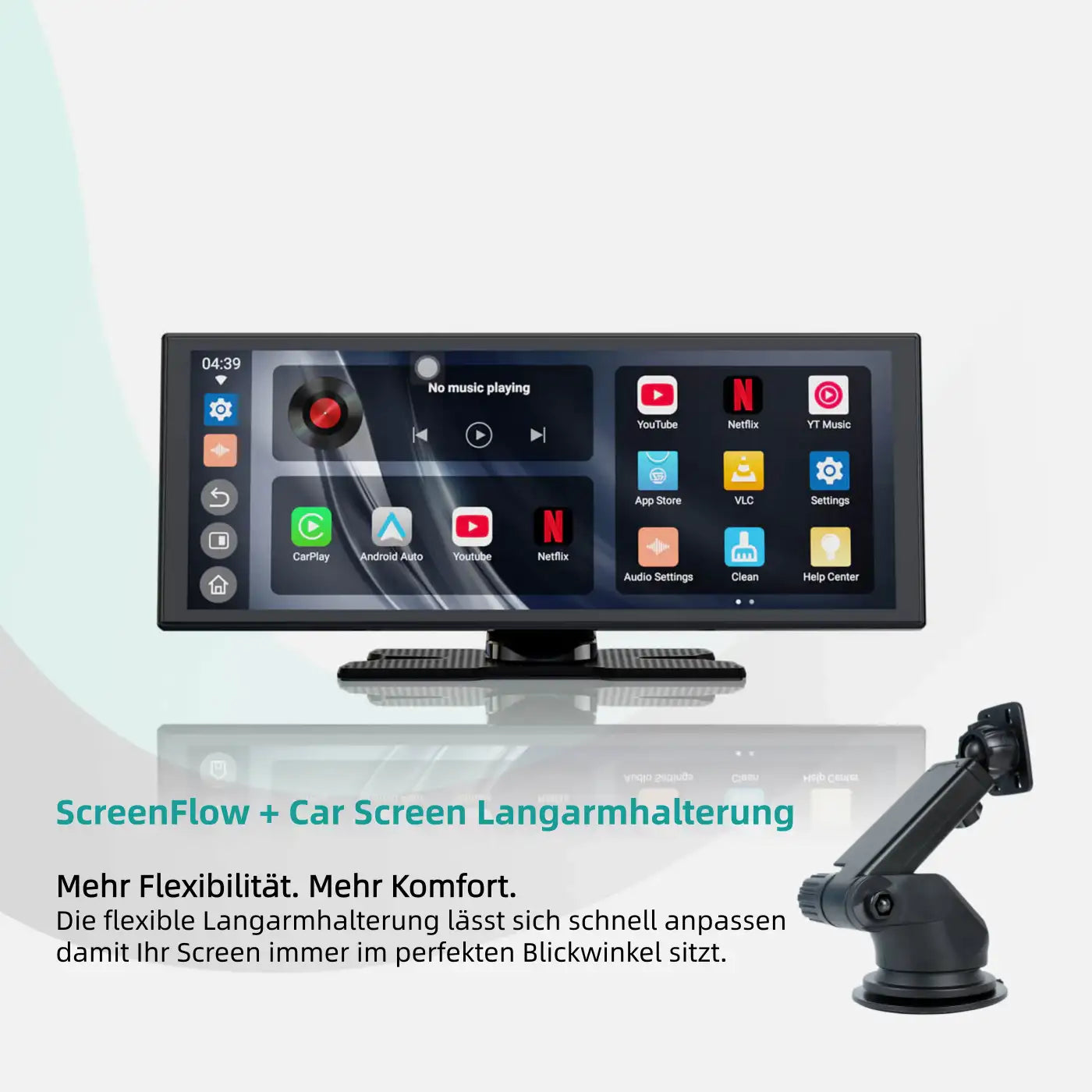 Ottocast® ScreenFlow Wireless CarPlay und Android Auto Display