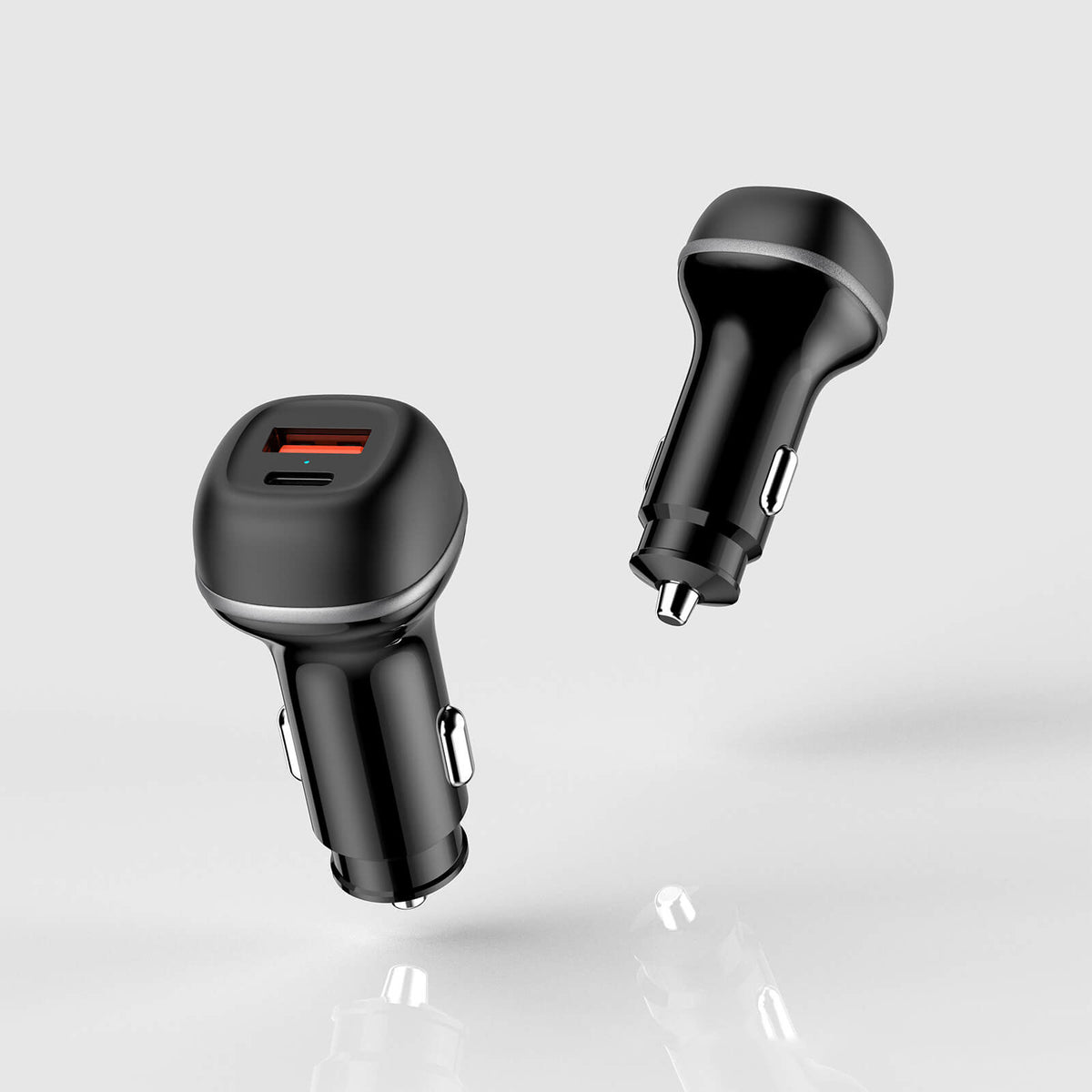 Schnellladegerät für Auto – Dual USB-C & USB-A