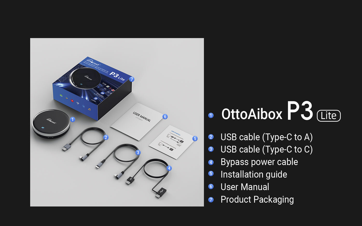 OttoAibox P3 Lite CarPlay AI Box