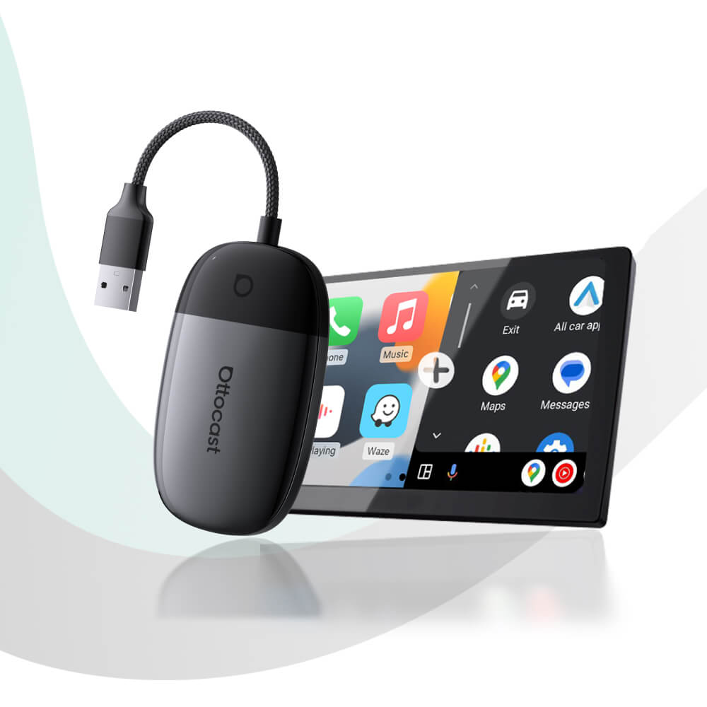 Ottocast® Play2Video X Wireless CarPlay/Android Auto All-in-1 Adapter