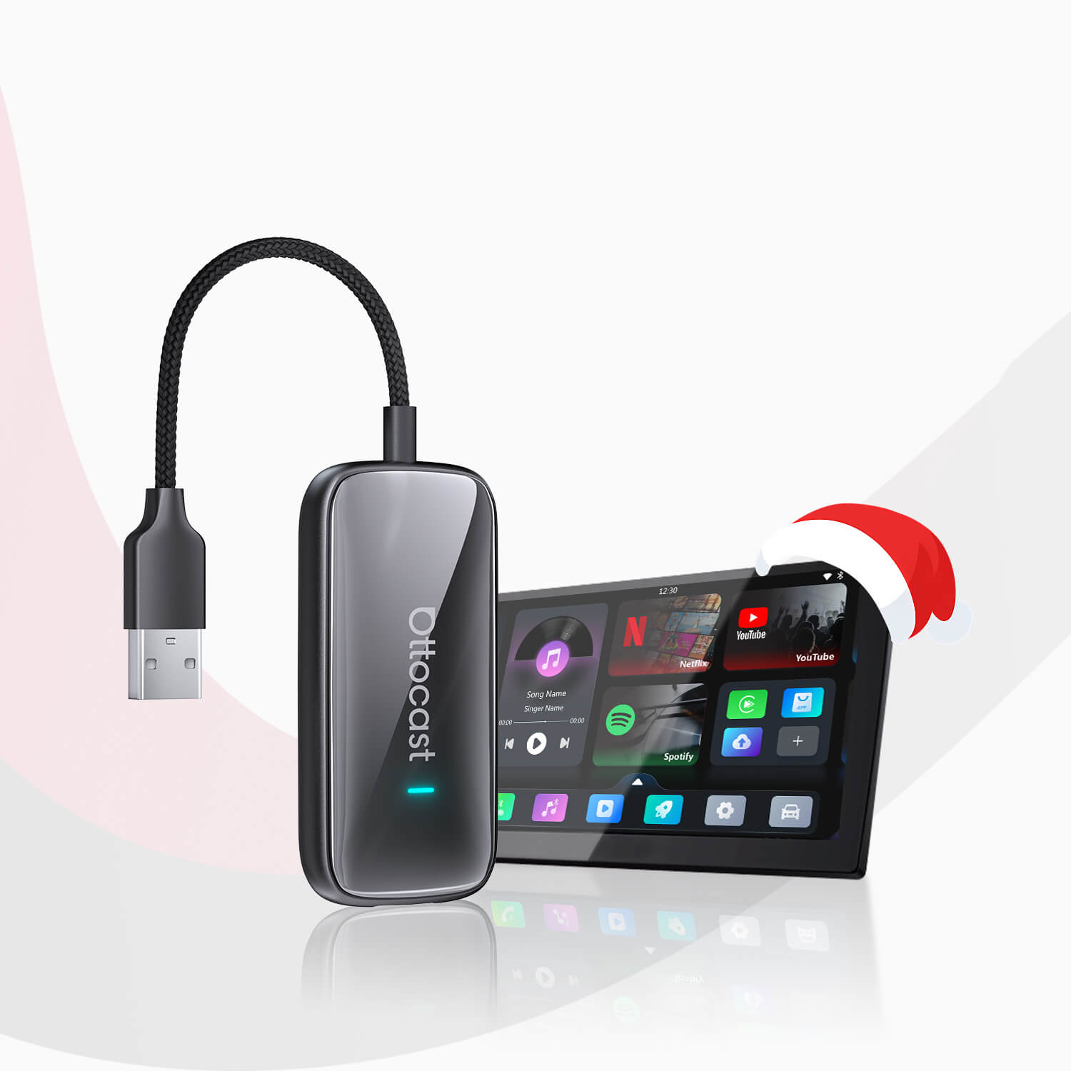 Ottocast® Play2Video Ultra All-in-1-Adapter mit App Hub