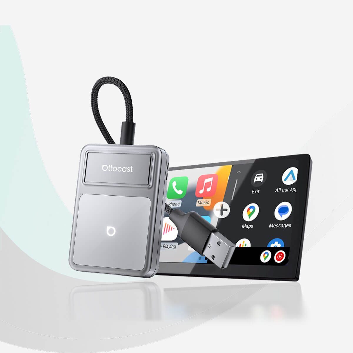 Ottocast® U2Air Edge Wireless CarPlay und Android Auto Adapter
