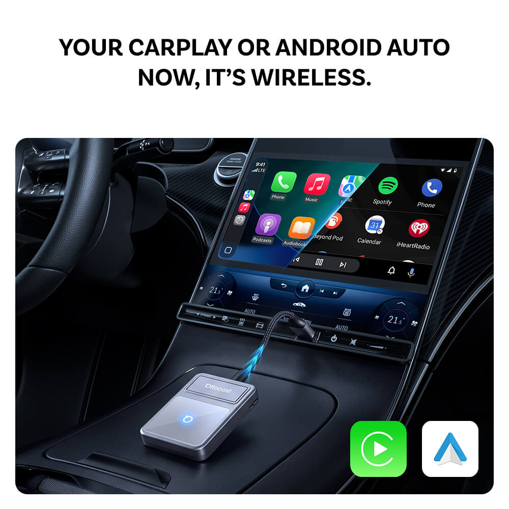 Ottocast® U2Air Edge Wireless CarPlay und Android Auto Adapter