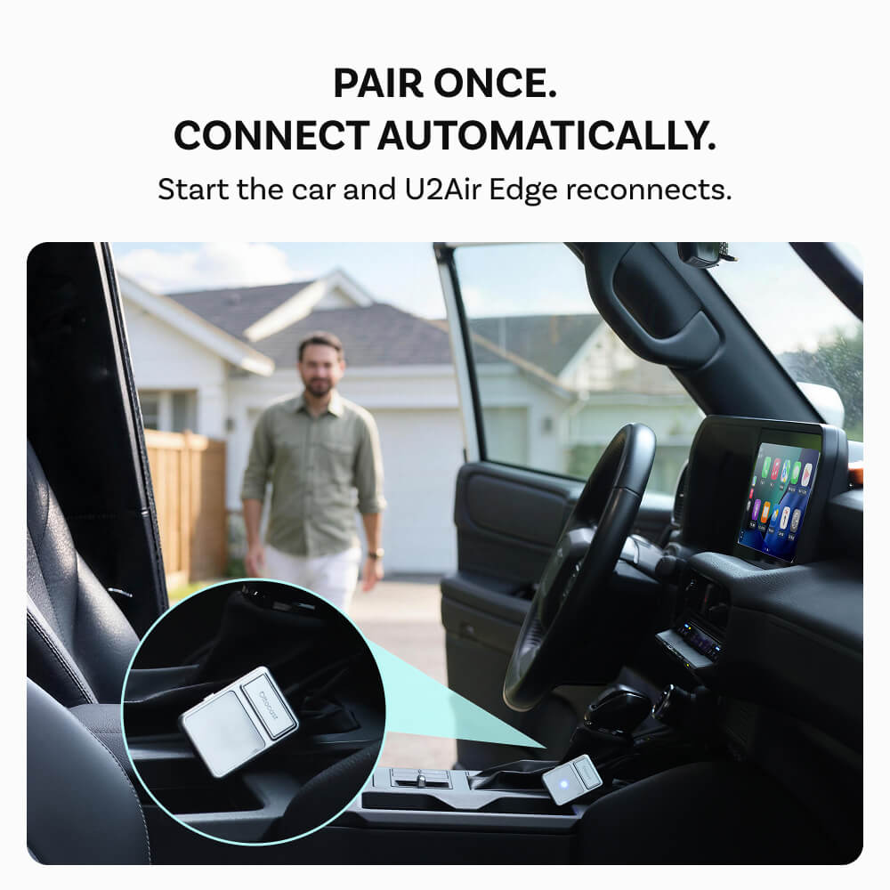Ottocast® U2Air Edge Wireless CarPlay und Android Auto Adapter