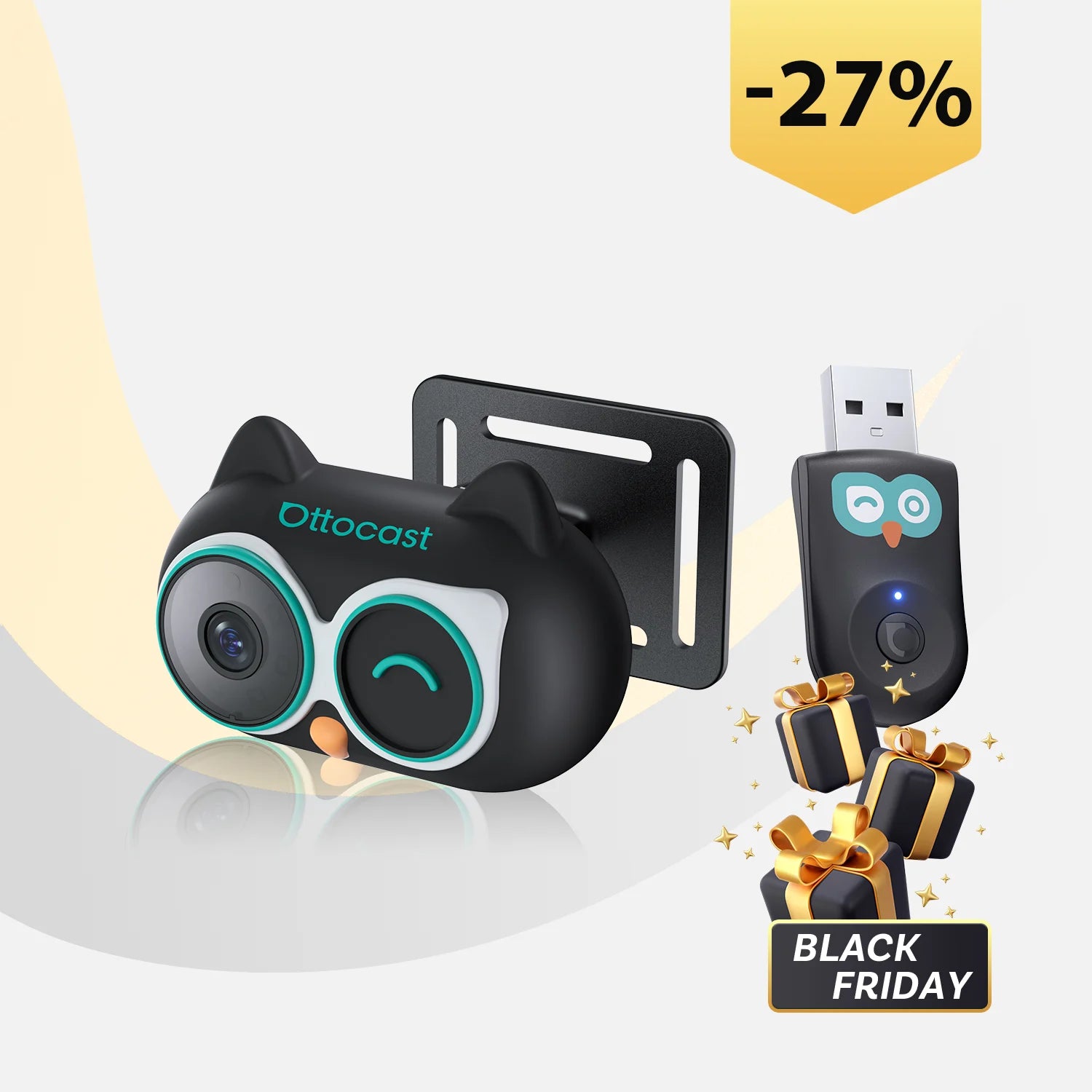 OTTOCAST® Cabin Care Owl Monitoring Wireless CarPlay Adapter