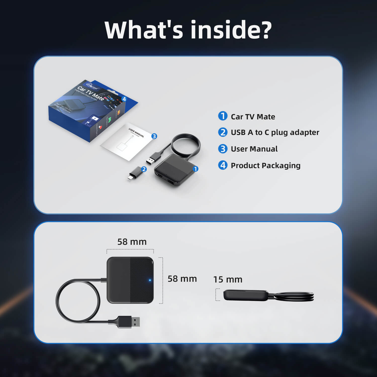 Ottocast® Car TV Mate