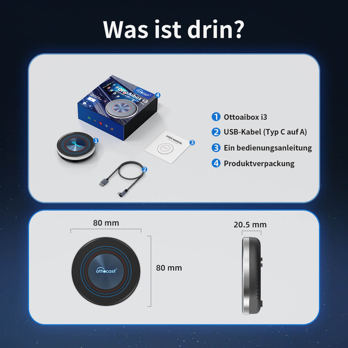 Ottocast® i3 AI Box Für BMW