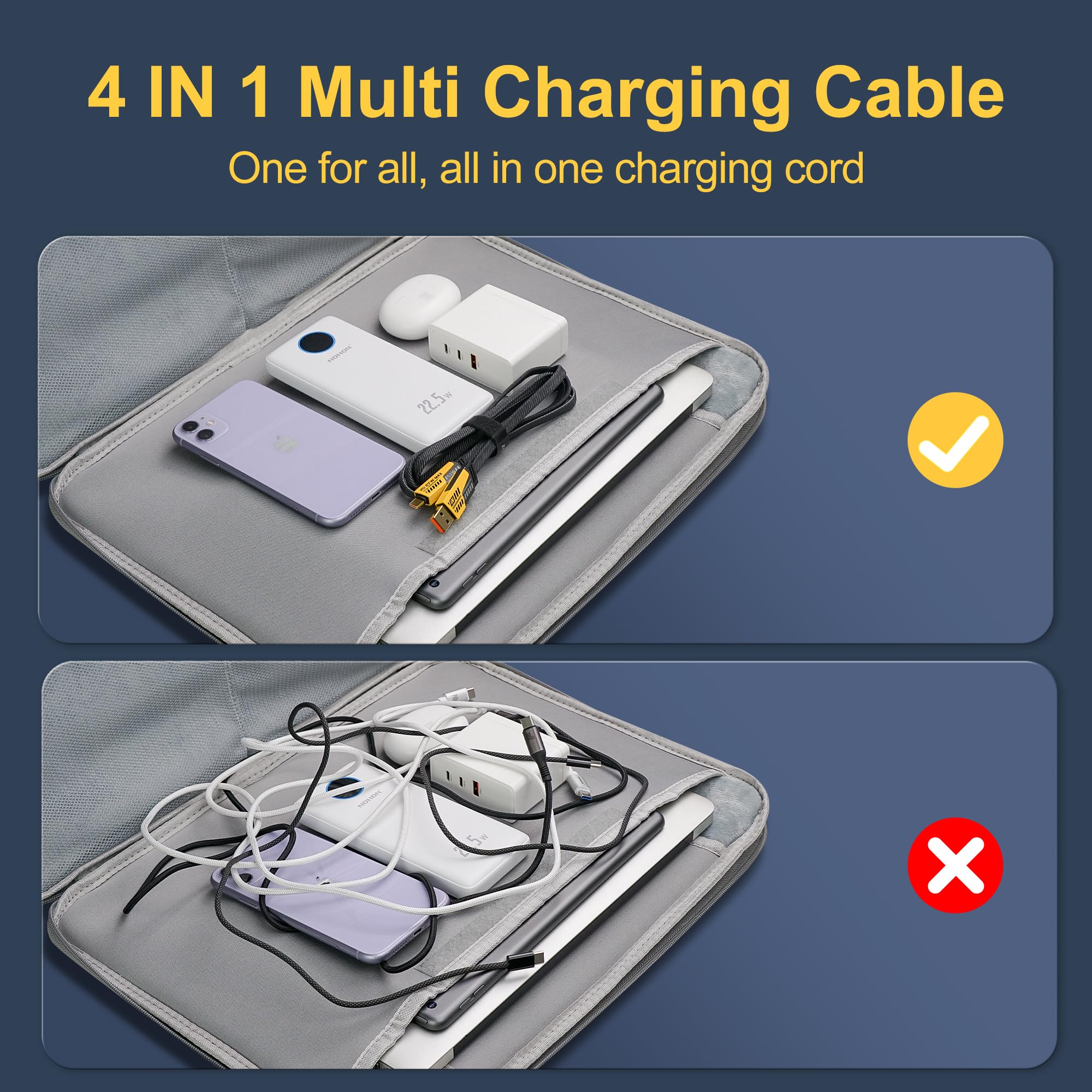 4-in-1 Universal-Schnellladekabel