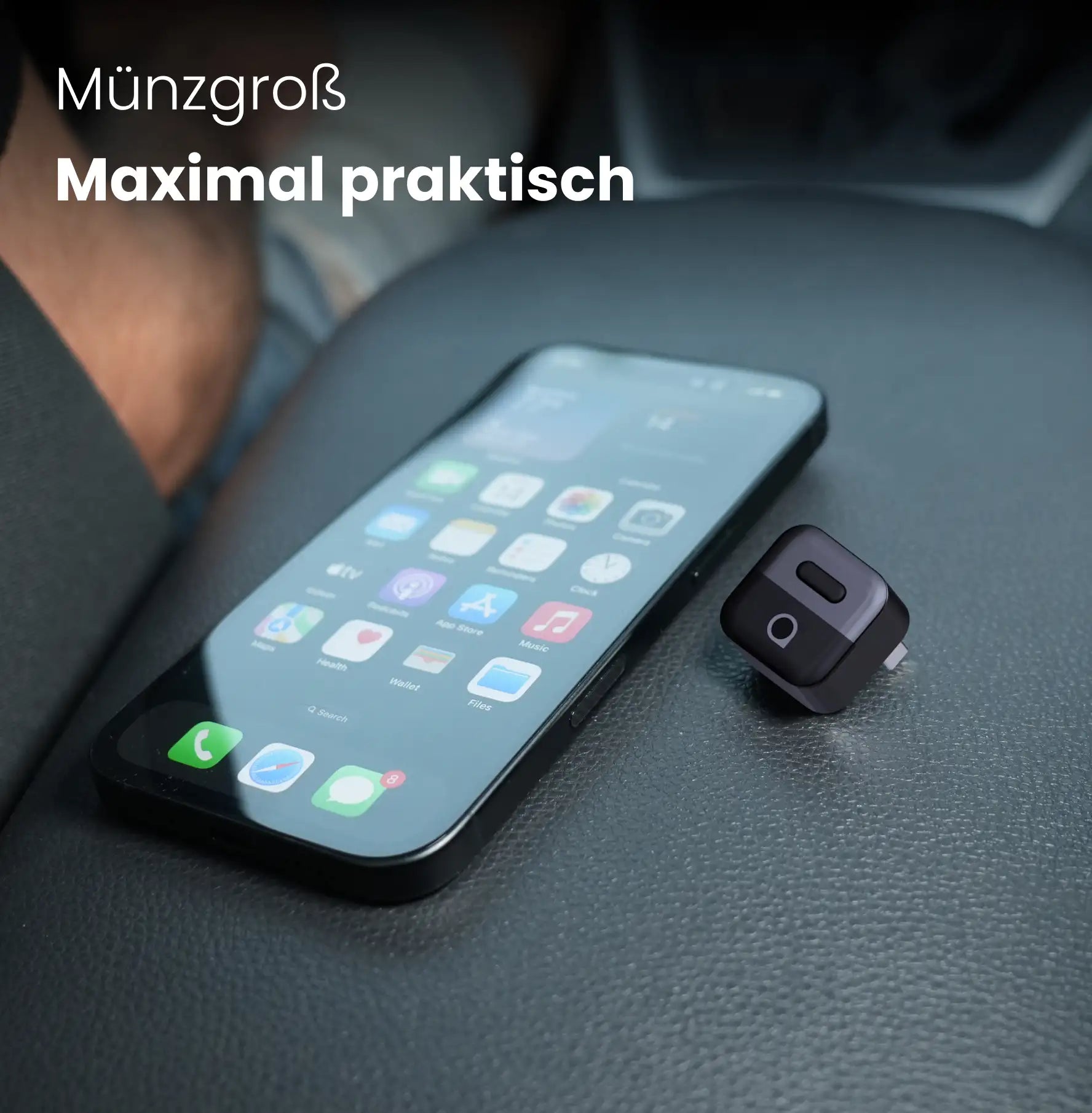 Ottocast® Mini Pico Wireless CarPlay und Android Auto Adapter