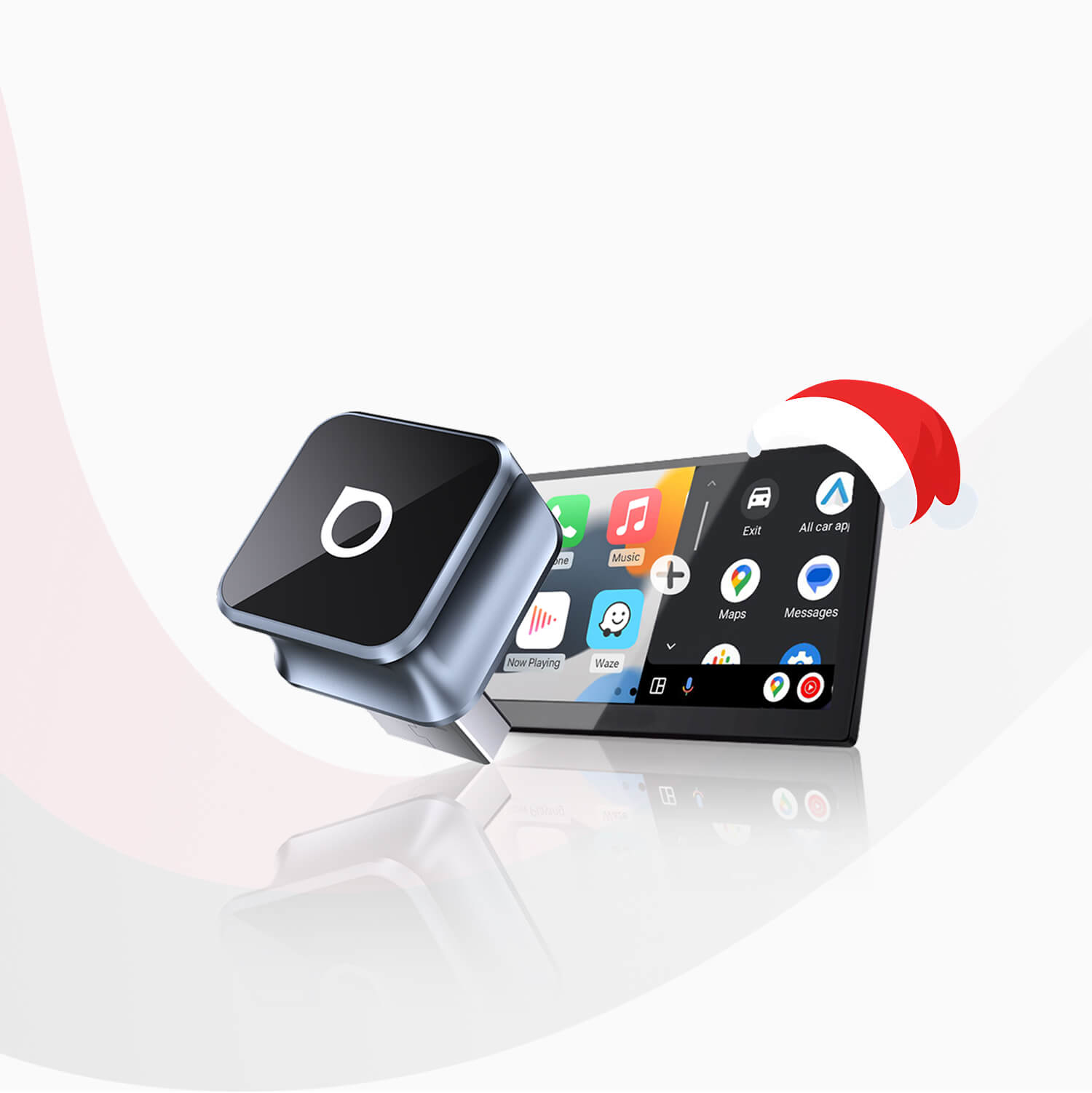 Ottocast® Mini Cube 3.0 Wireless CarPlay und Android Auto Adapter