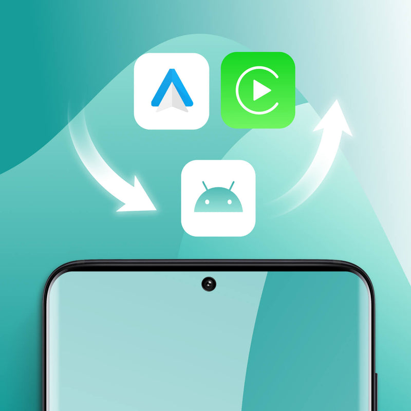 <h4>3. Mit einem Tipp zu CarPlay, Android Auto oder dem Android-System wechseln</h4>